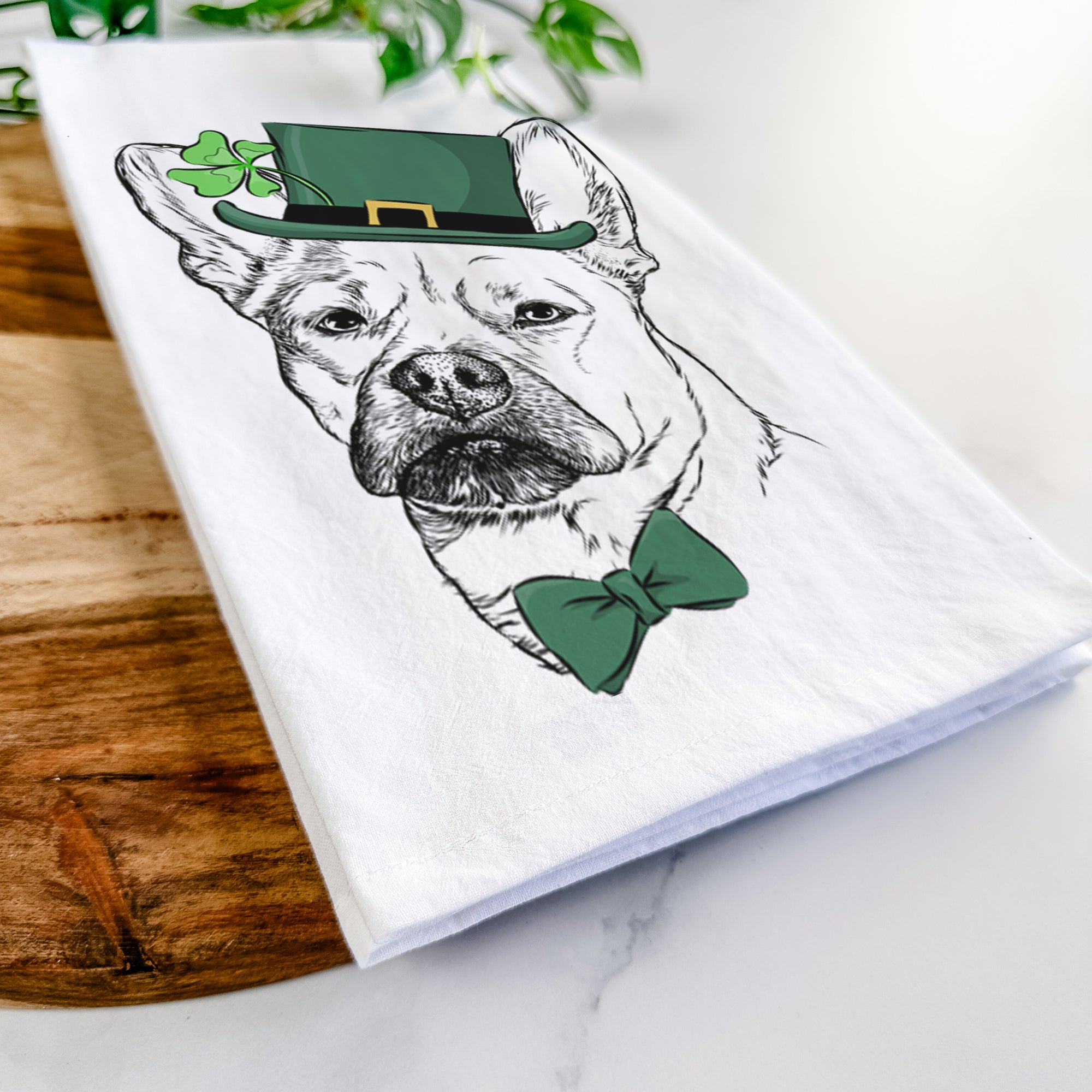 Frankie the Mixed Breed Tea Towel