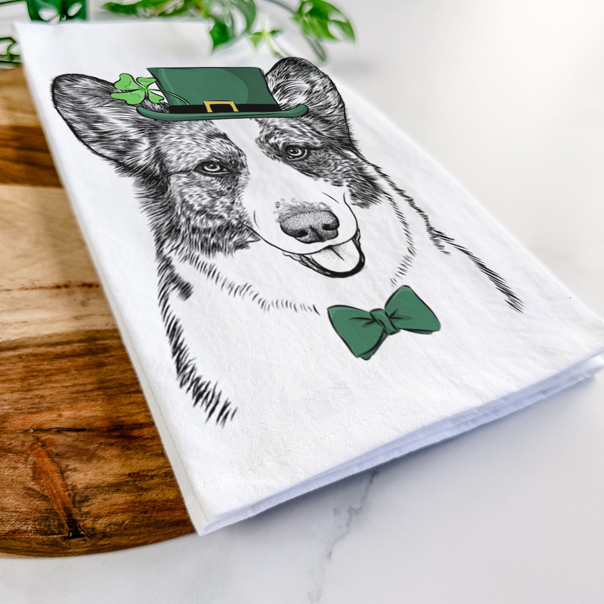 Gabby the Cardigan Welsh Corgi Tea Towel