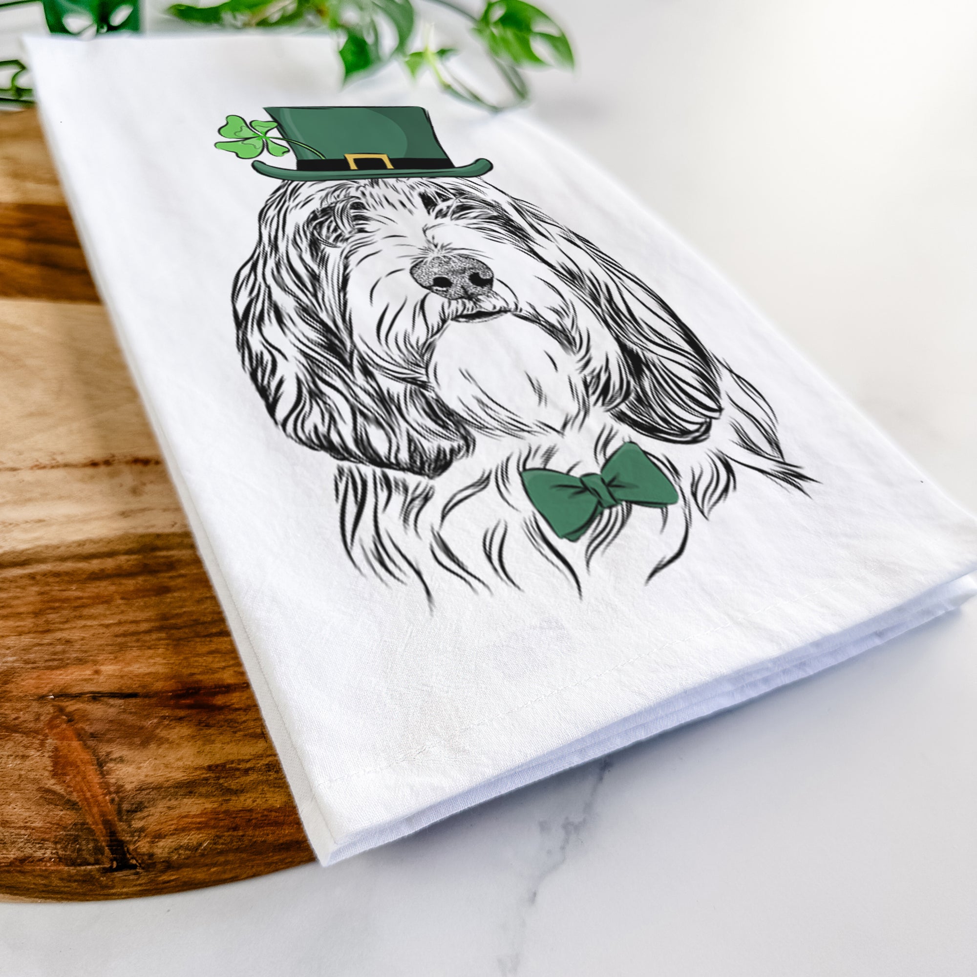 Gerard the Petit Basset Griffon Vendeen Tea Towel