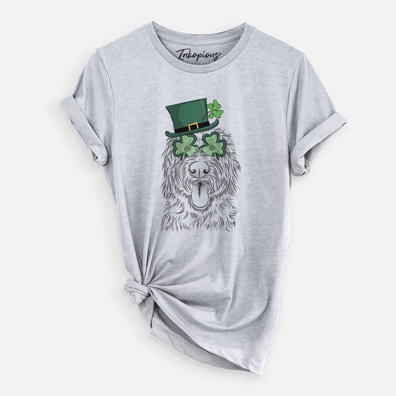 St. Patrick's Glasses Bennett the Doodle - Unisex Crewneck