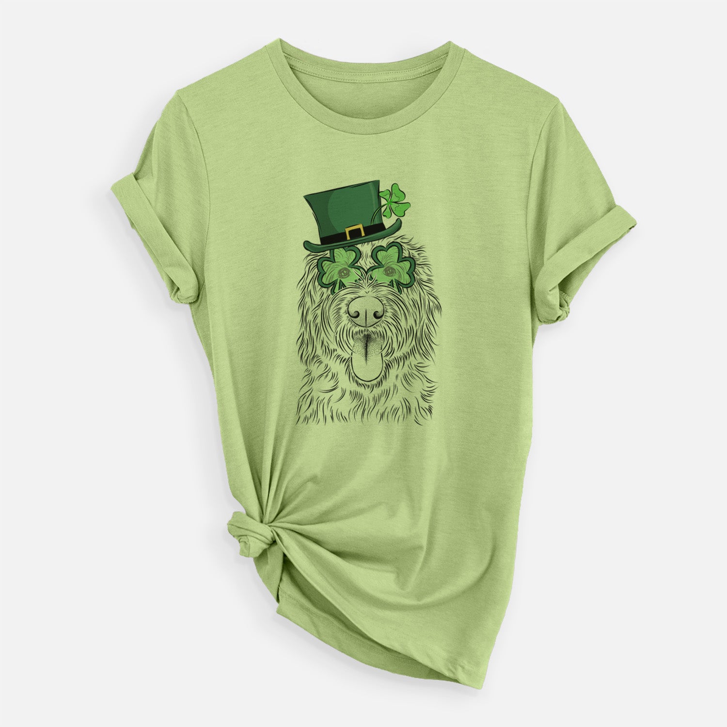 St. Patrick's Glasses Bennett the Doodle - Unisex Crewneck