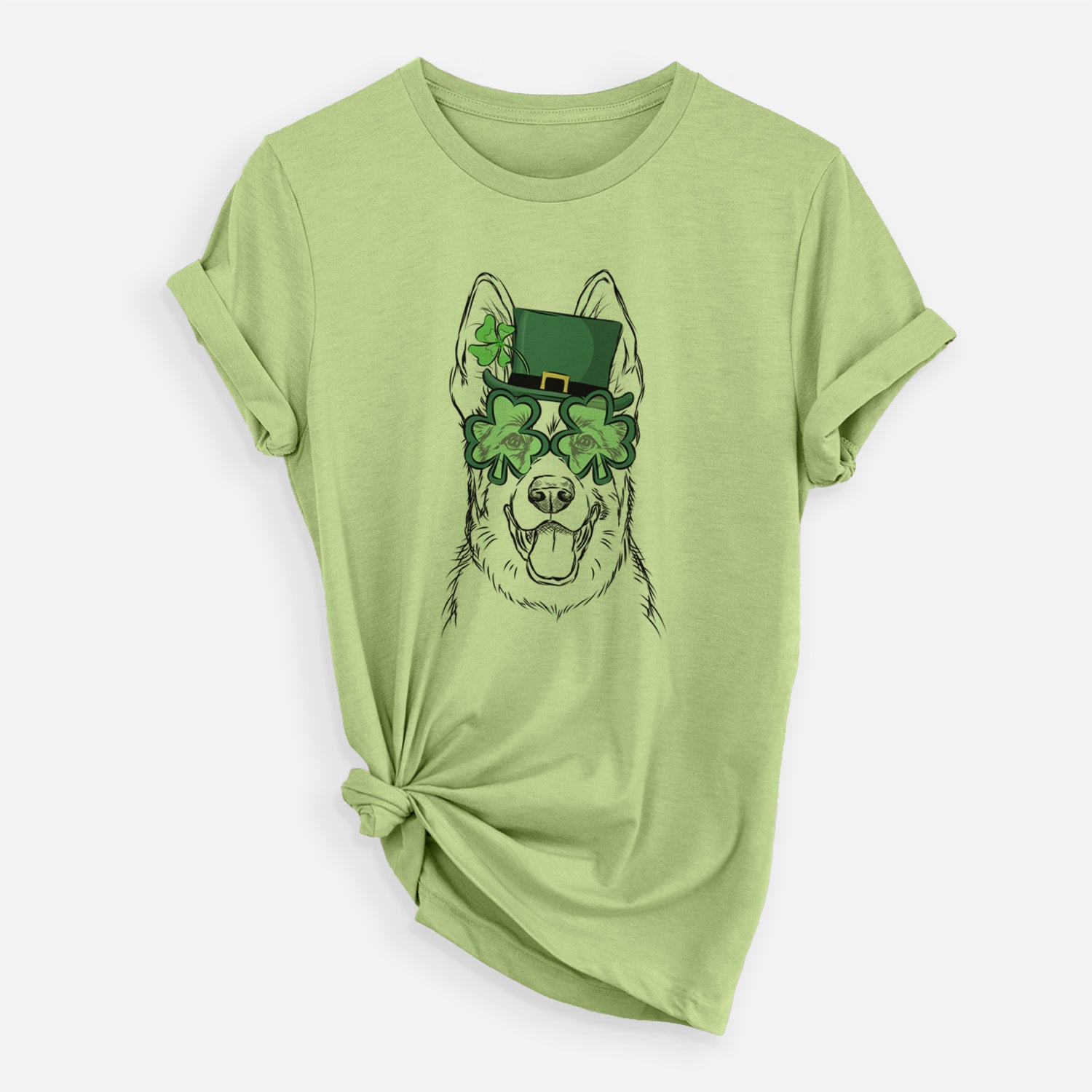 St. Patrick's Glasses Brutus the German Shepherd - Unisex Crewneck