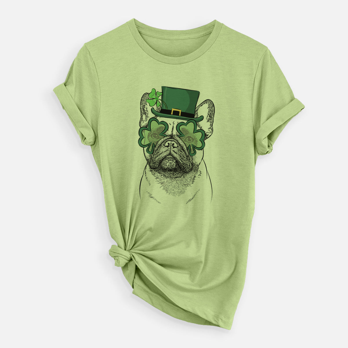 St. Patrick's Glasses Kingsleigh the French Bulldog - Unisex Crewneck