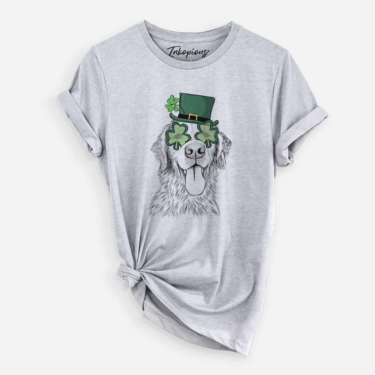 St. Patrick's Glasses Oliver Tredup the Golden Retriever - Unisex Crewneck