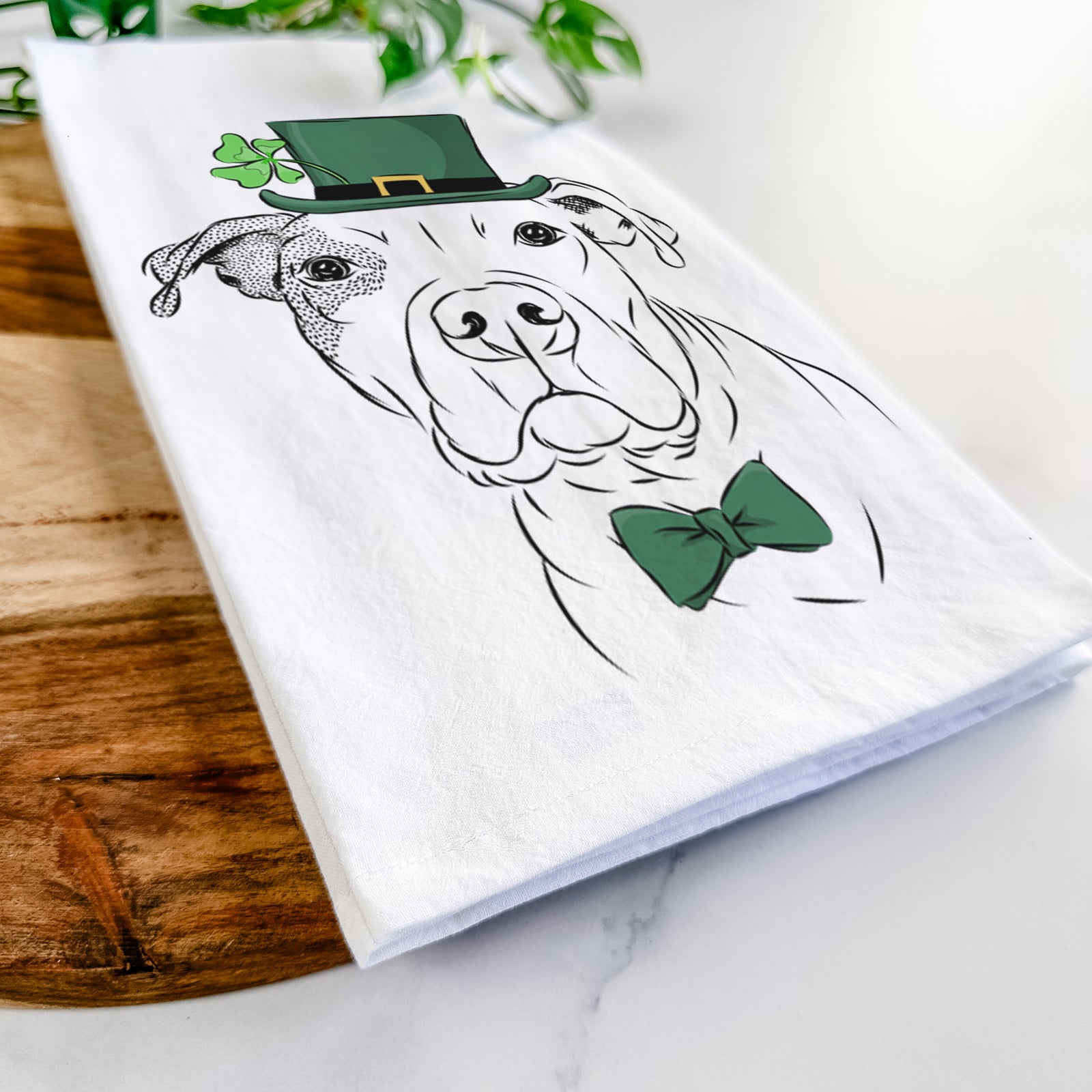 Gummy the Pitbull Tea Towel
