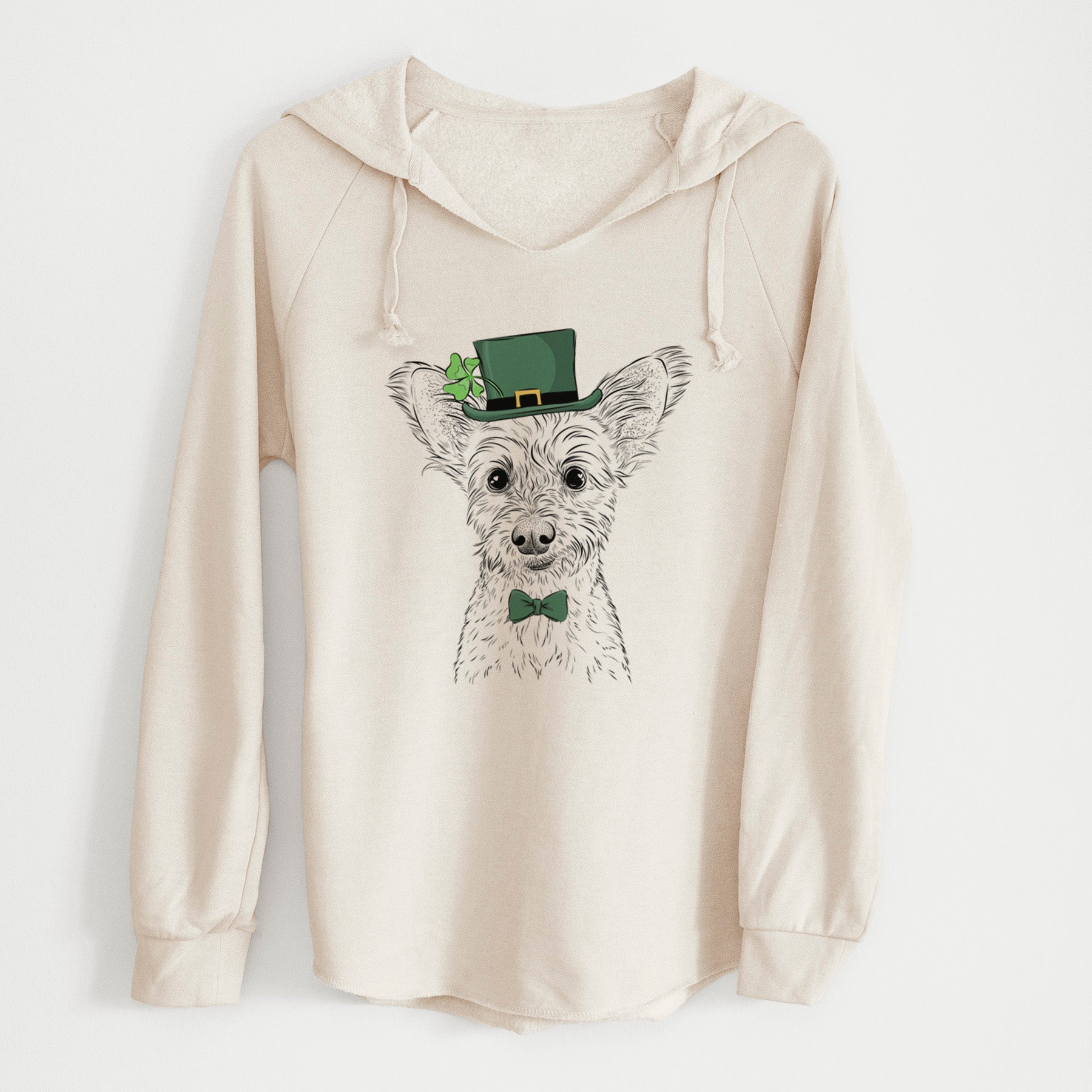 St. Patrick's Heidi the Schnauzer Mix - Cali Wave Hooded Sweatshirt