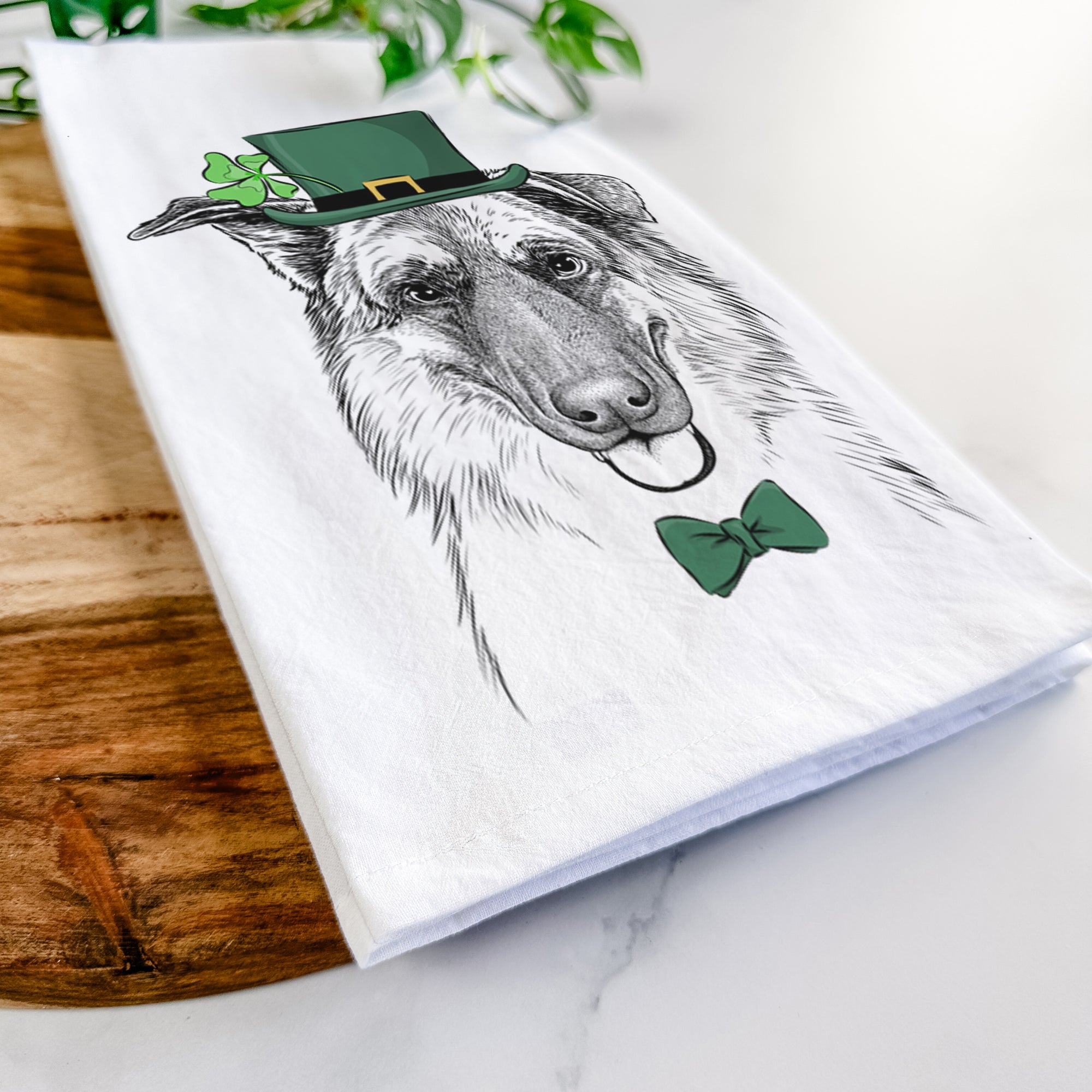 Henry the German Shepherd Tea Towel