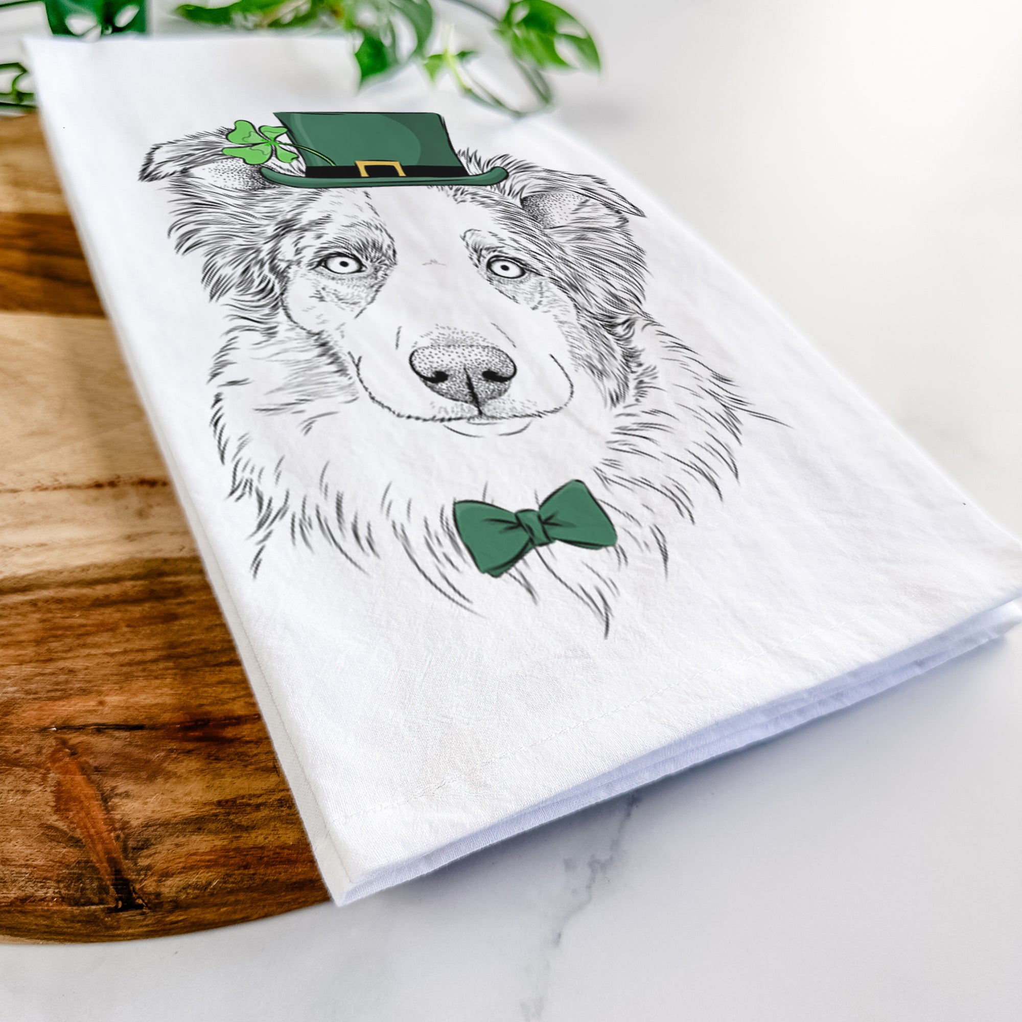 HoneyBee the Miniature Australian Shepherd Tea Towel