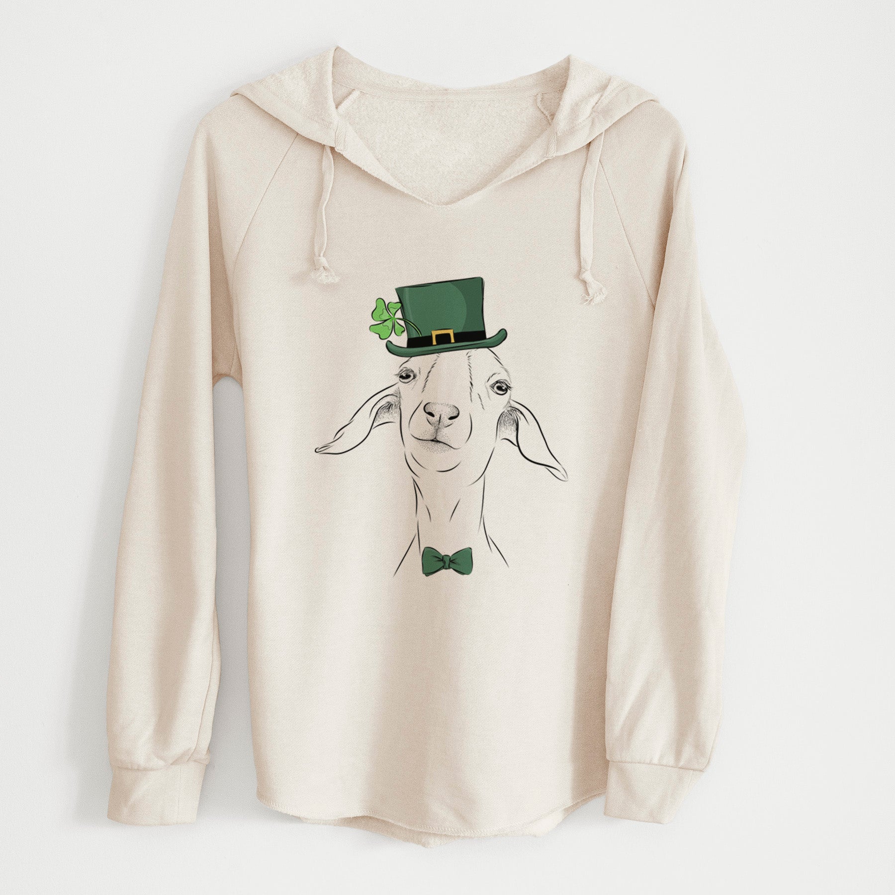 St. Patrick's Kara Dune the Spanish Boer Goat - Cali Wave Hooded Sweatshirt