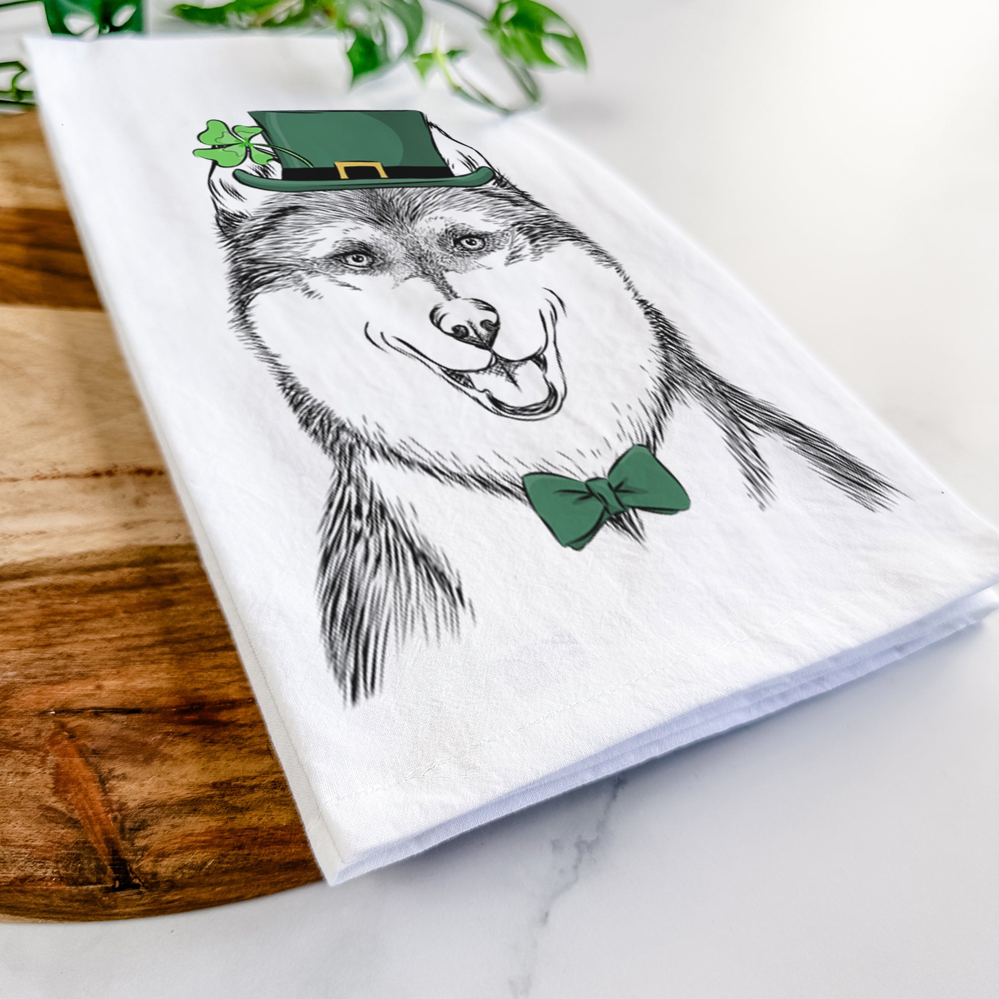 Koda the Siberian Husky Tea Towel