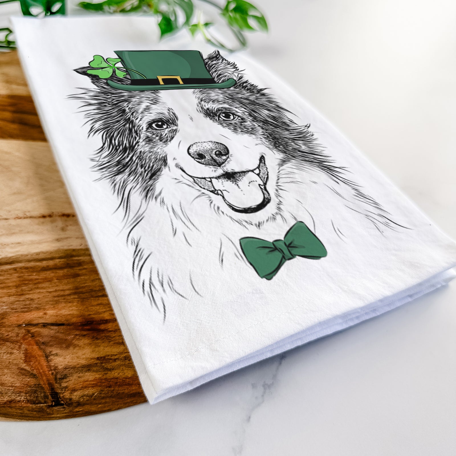 Kylee the Border Collie Tea Towel