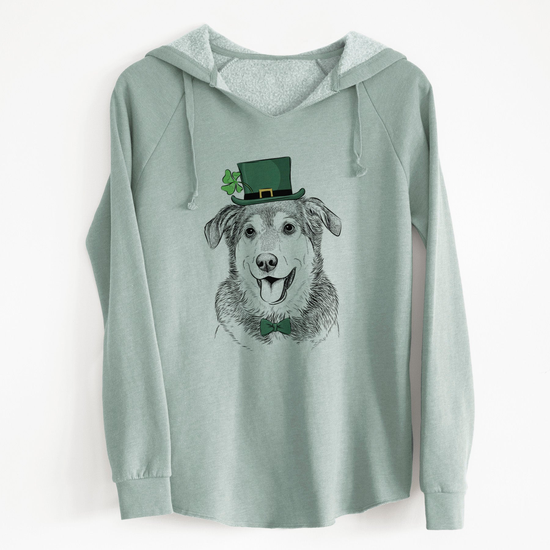 St. Patrick's Lance the Lab/Shepherd Mix - Cali Wave Hooded Sweatshirt