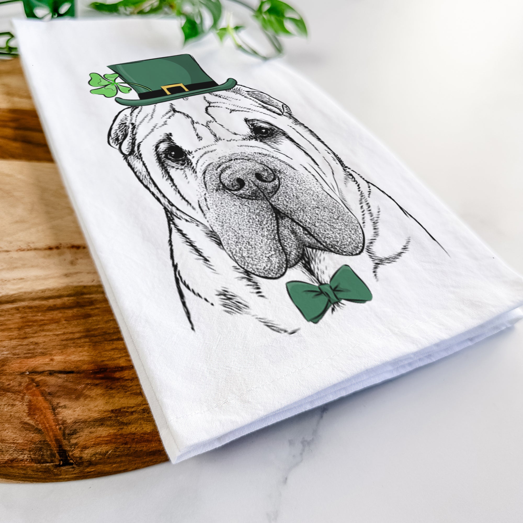 Lilly the Shar Pei Tea Towel