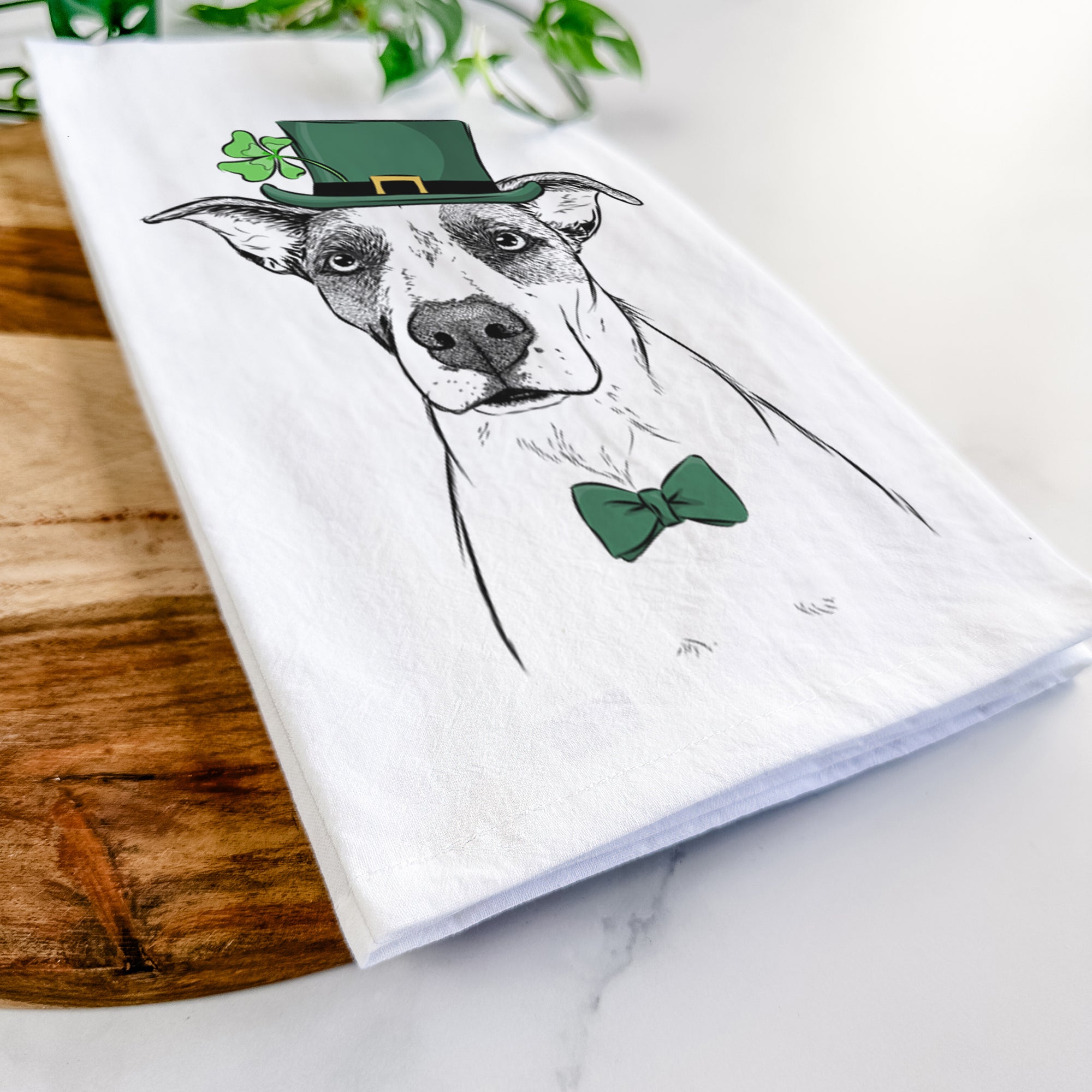 Lily the Mixed Breed Tea Towel