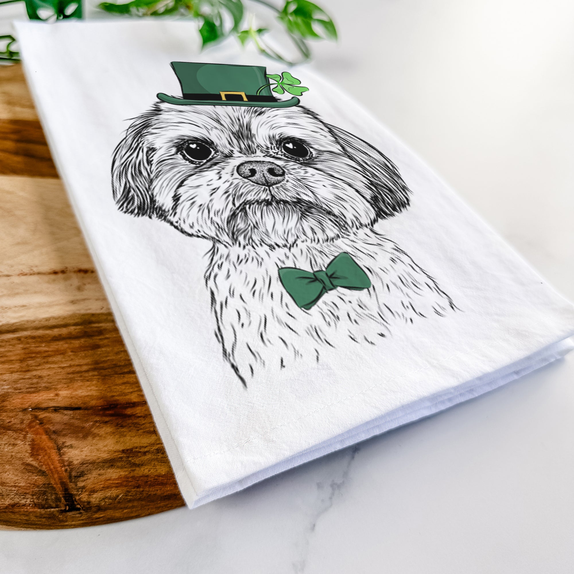 Lucy the Shorkie Tea Towel