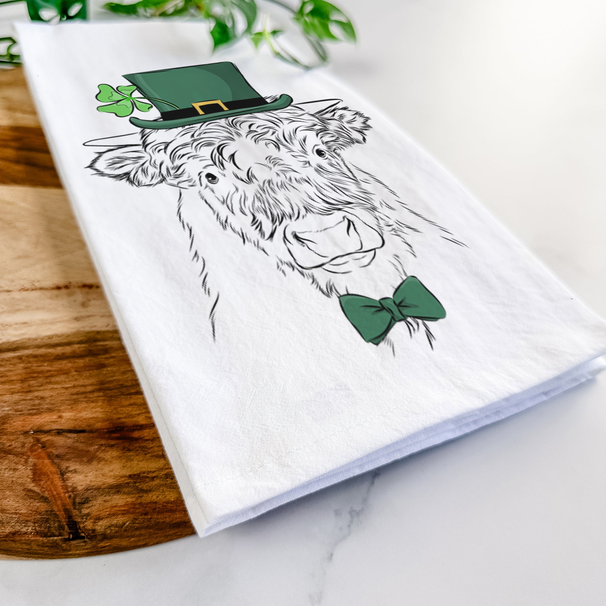 Mack the Scottish Highland Cow Tea Towel