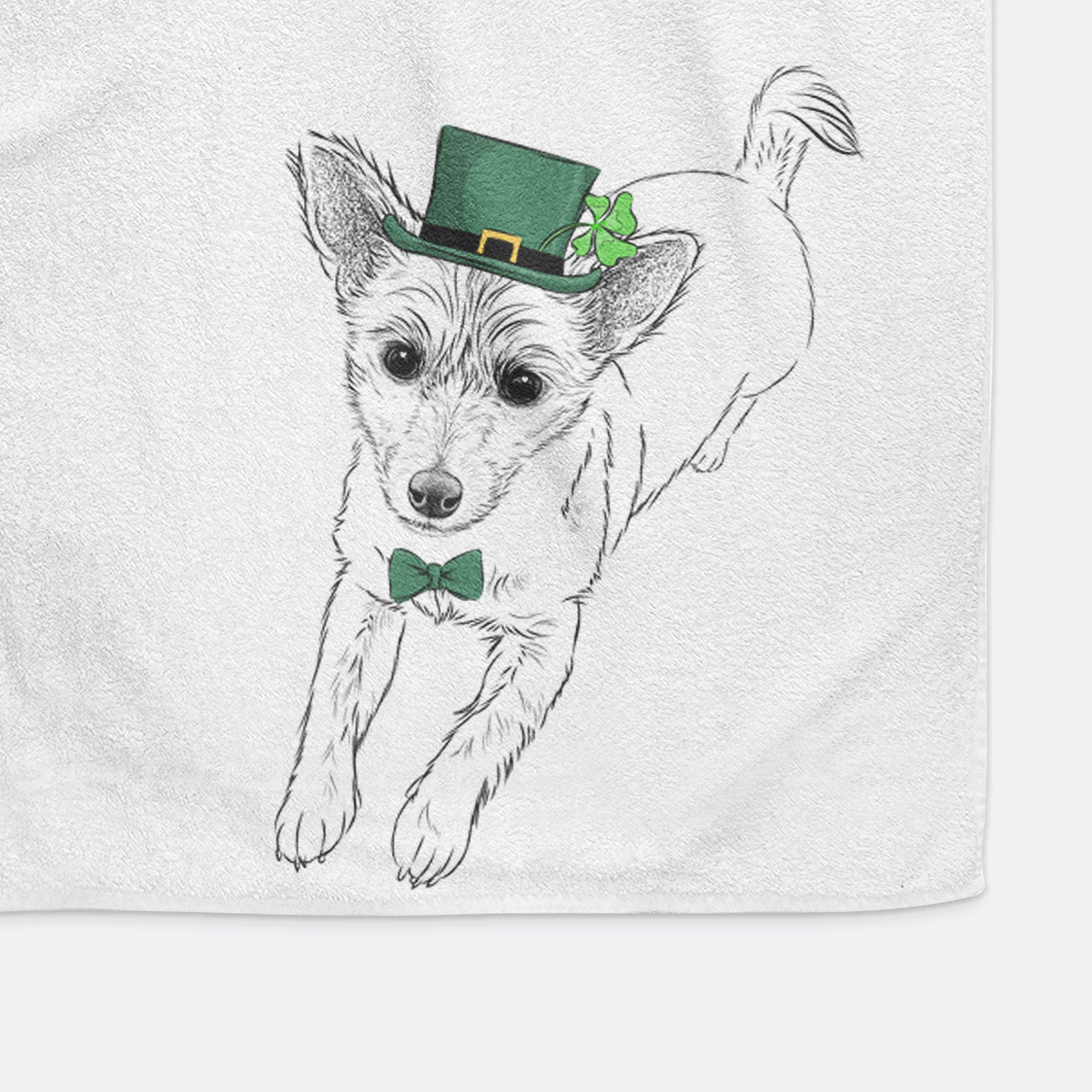 Maisie the Terrier Mix Premium Hand Towel