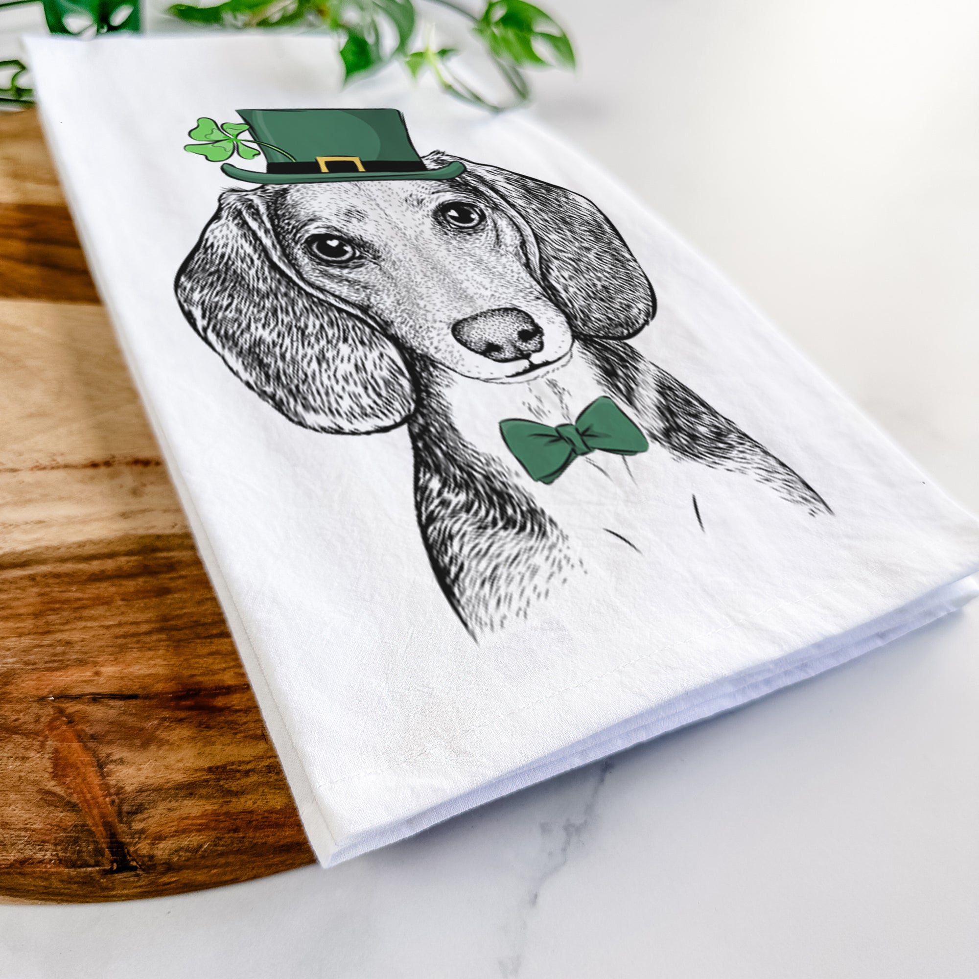 Mayor Andy the Beagle Tea Towel