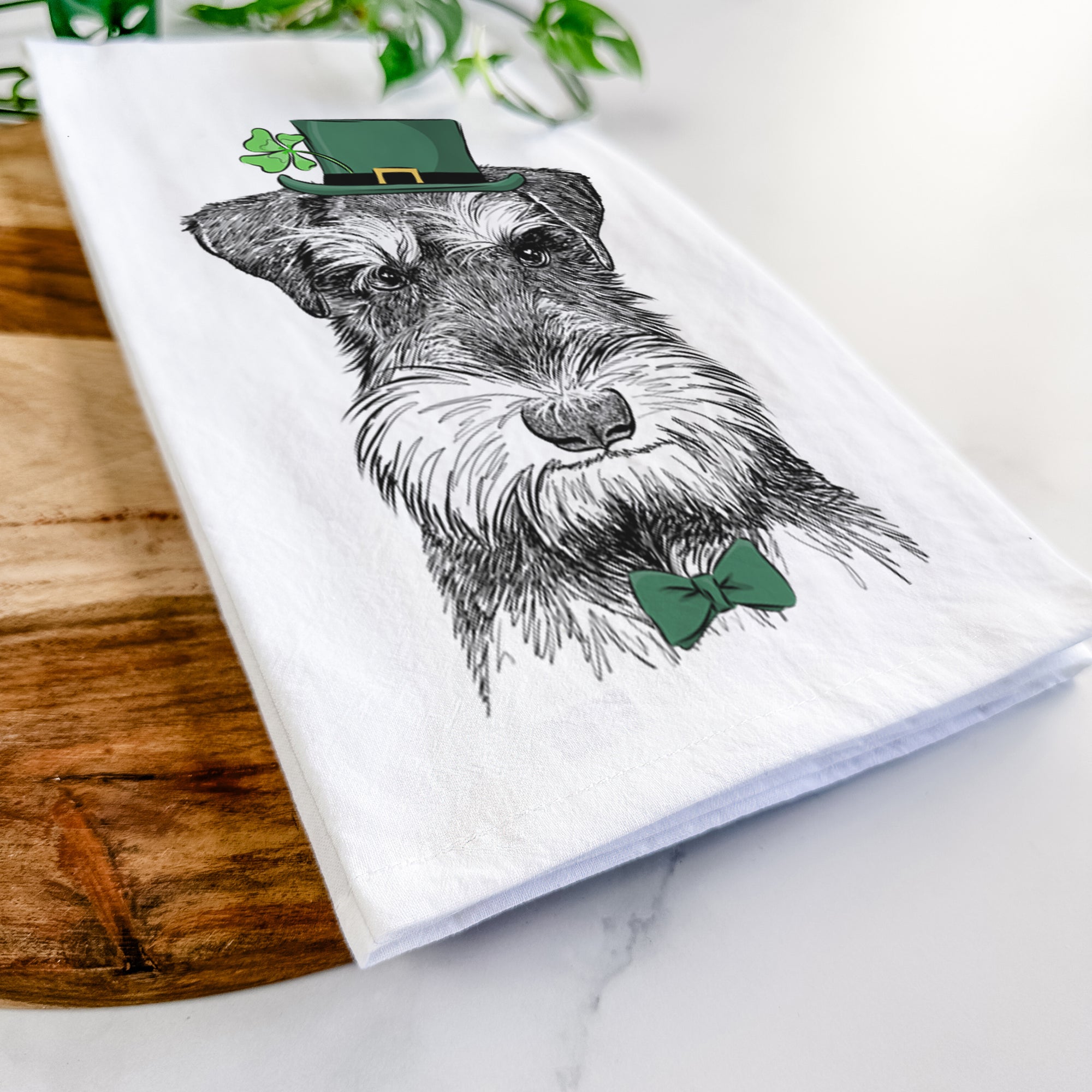 Murphy the Mini Schnauzer Tea Towel