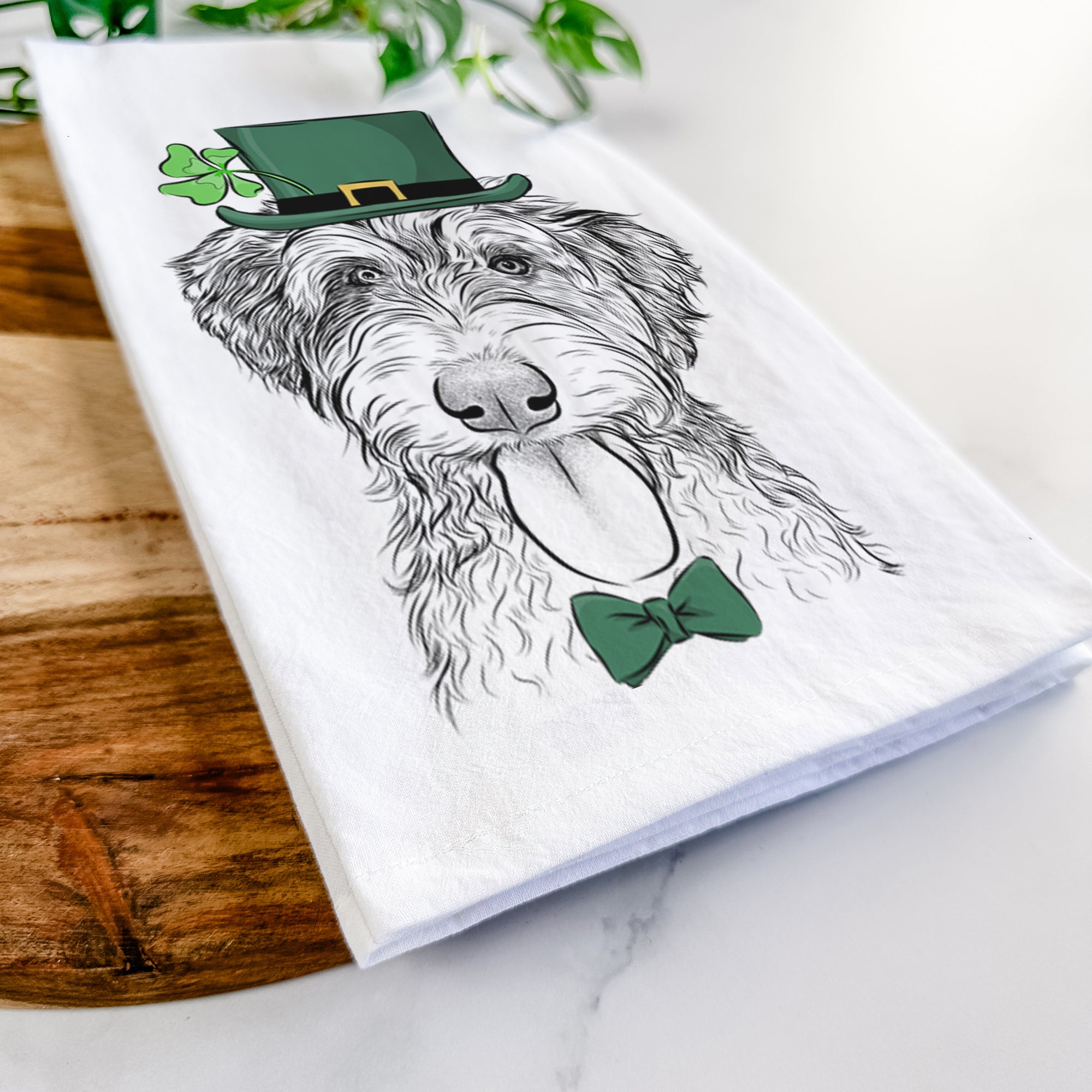 Myrtle Mae the Aussiedoodle Tea Towel