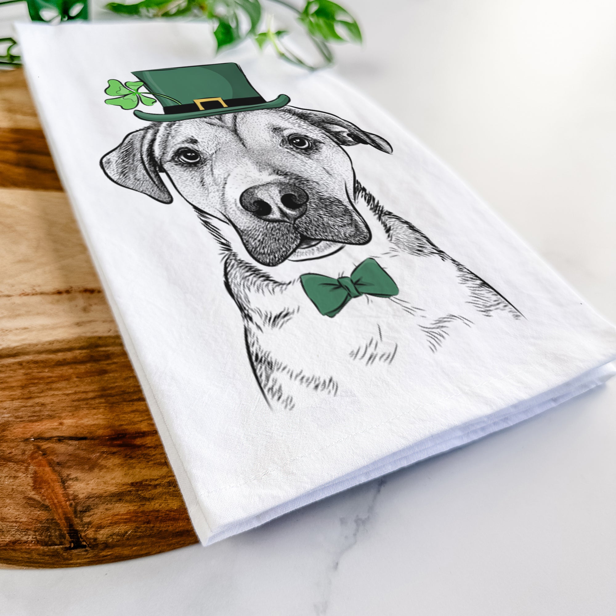 Nemo the Mixed Breed Tea Towel