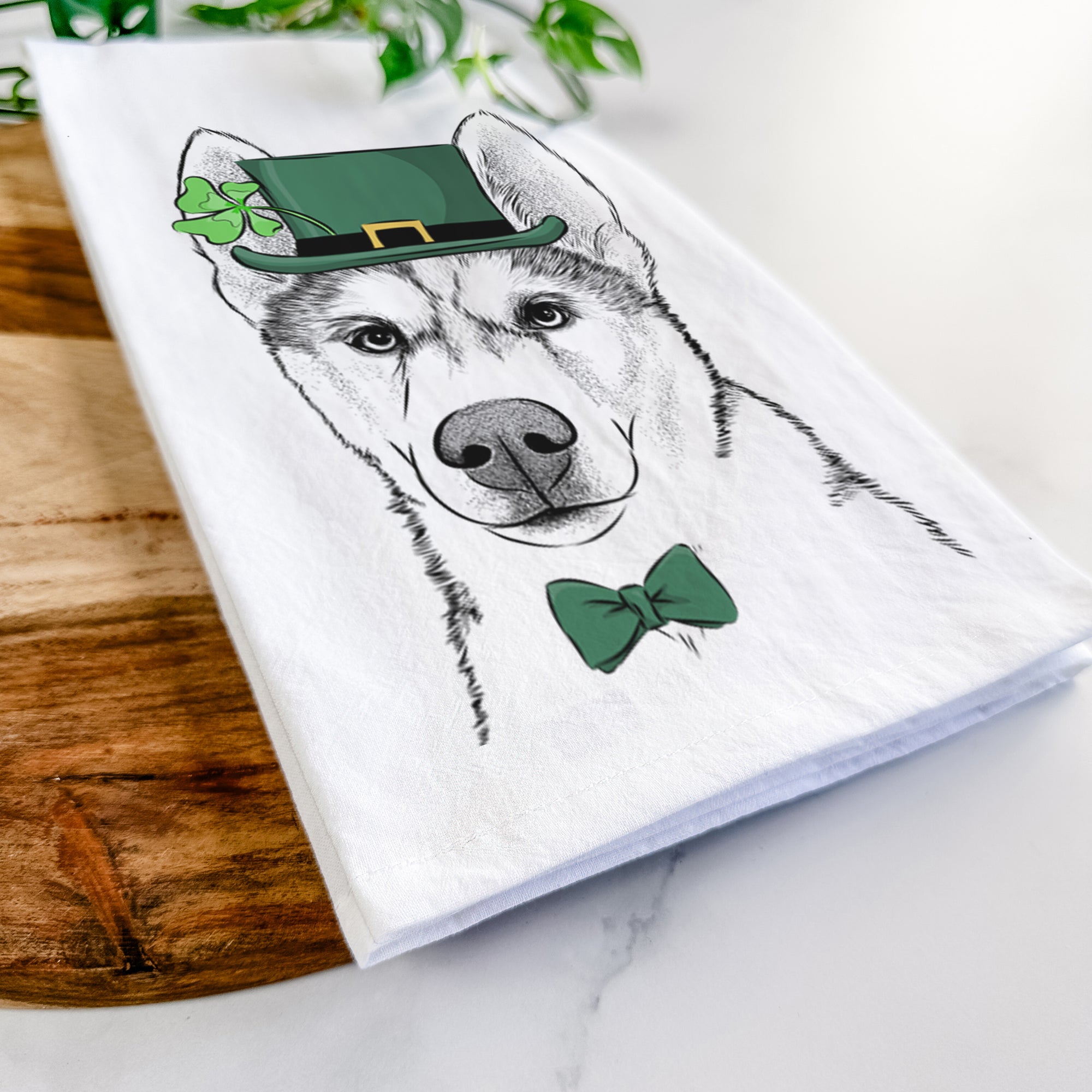 Odin the Siberian Husky Tea Towel