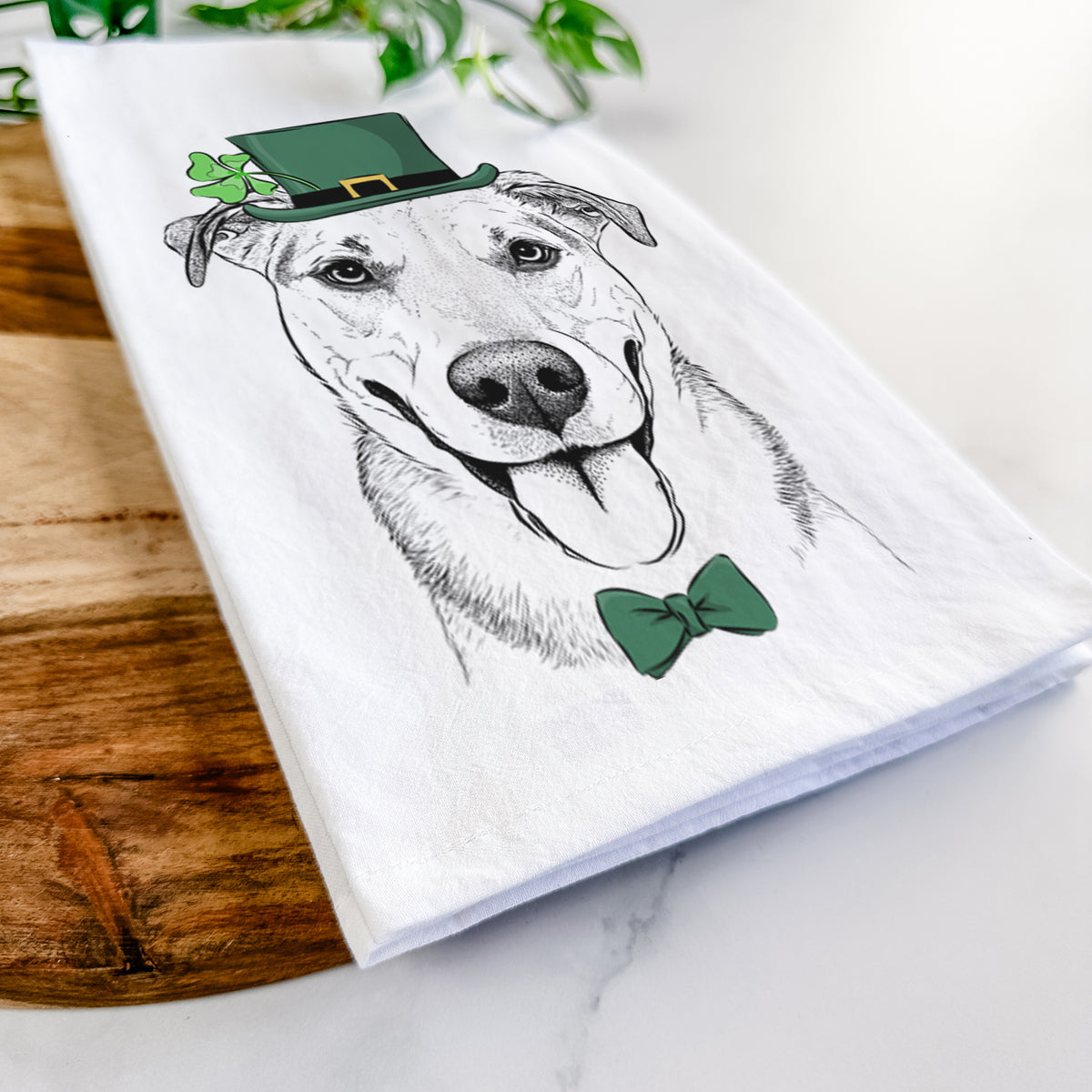 Padre the Pitbull Mix Tea Towel
