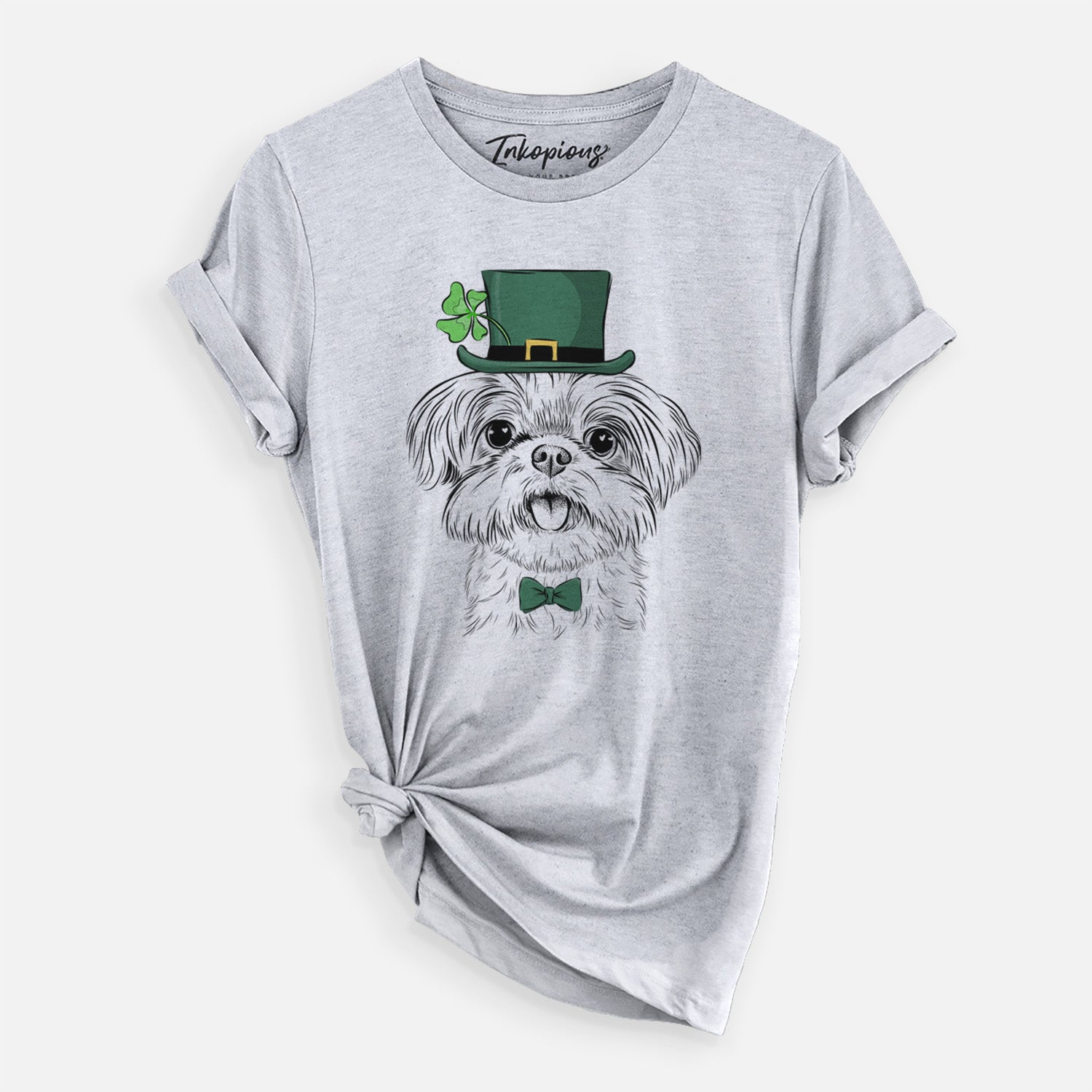 St. Patrick's Pebbles the Shorkie - Unisex Crewneck