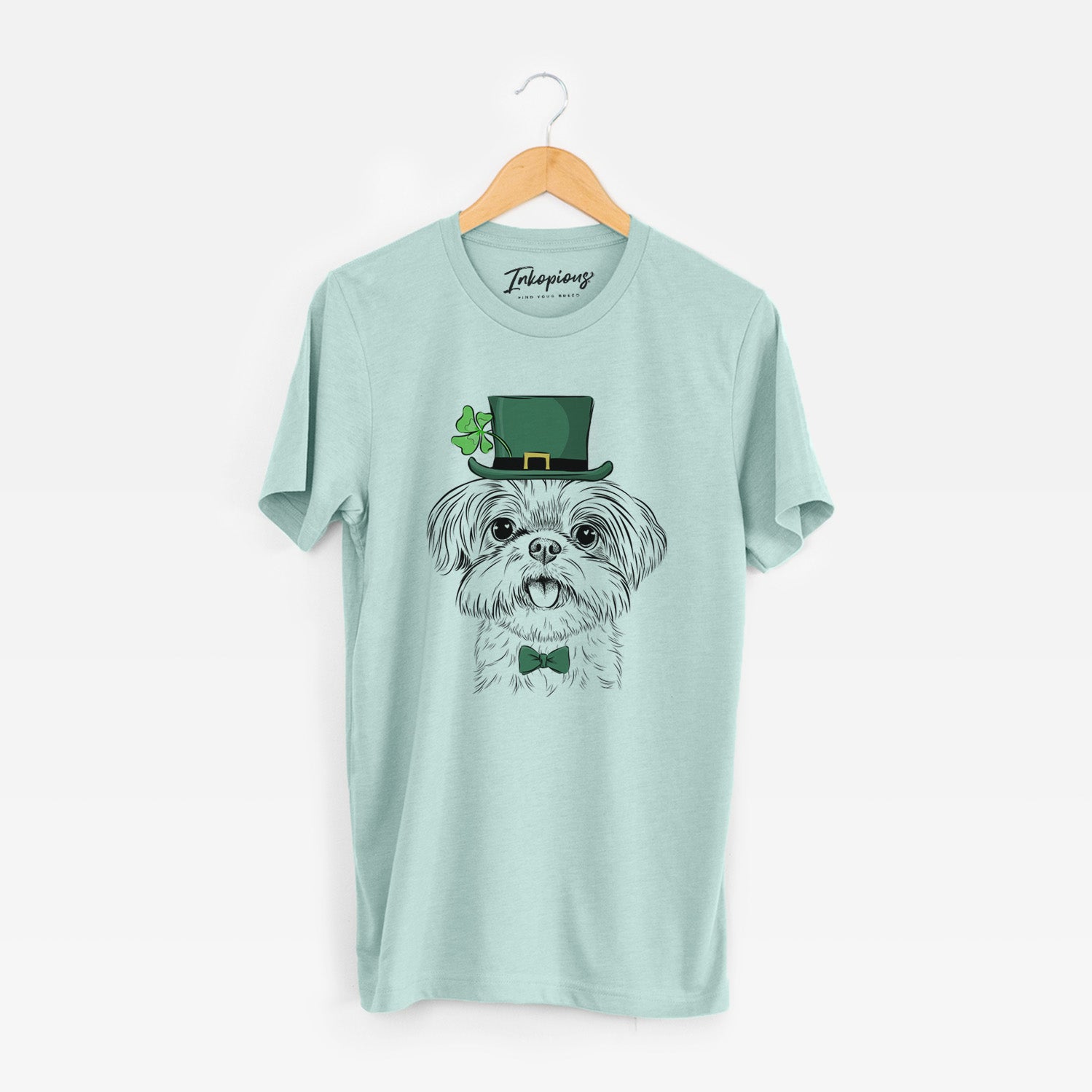 St. Patrick's Pebbles the Shorkie - Unisex Crewneck