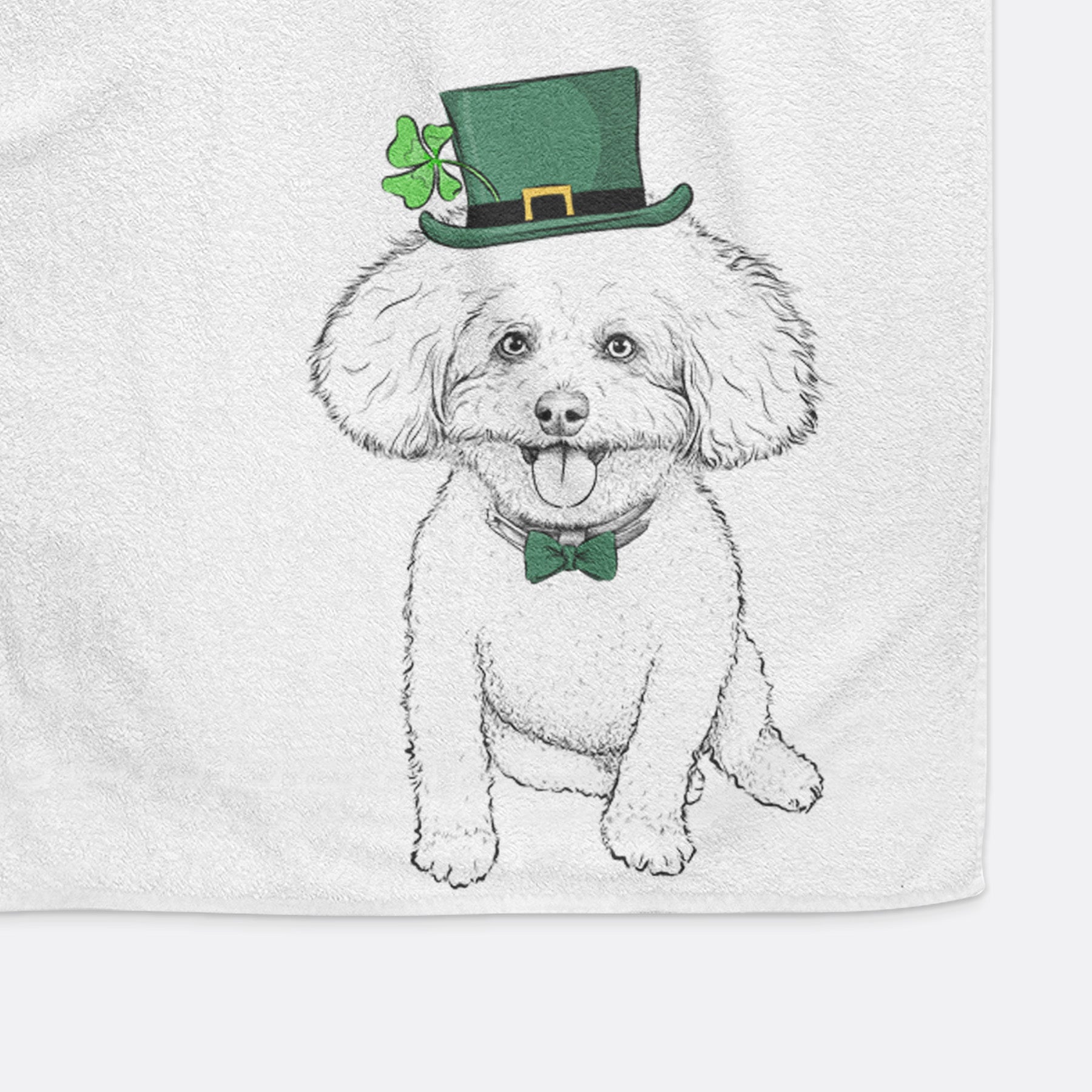 Peyton the Bichon Frise Premium Hand Towel