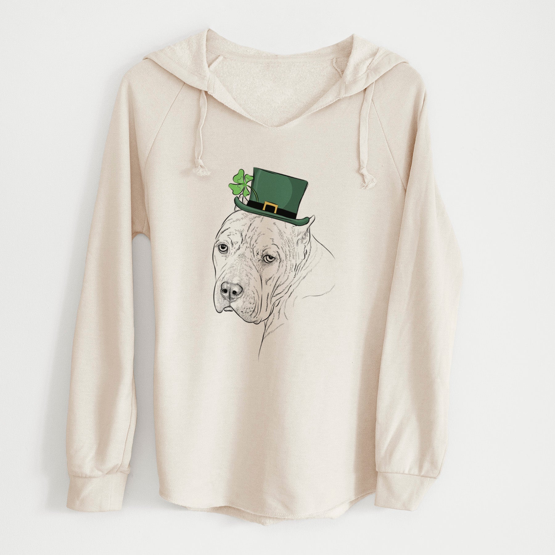 St. Patrick's Precious the Staffordshire Terrier - Cali Wave Hooded Sweatshirt