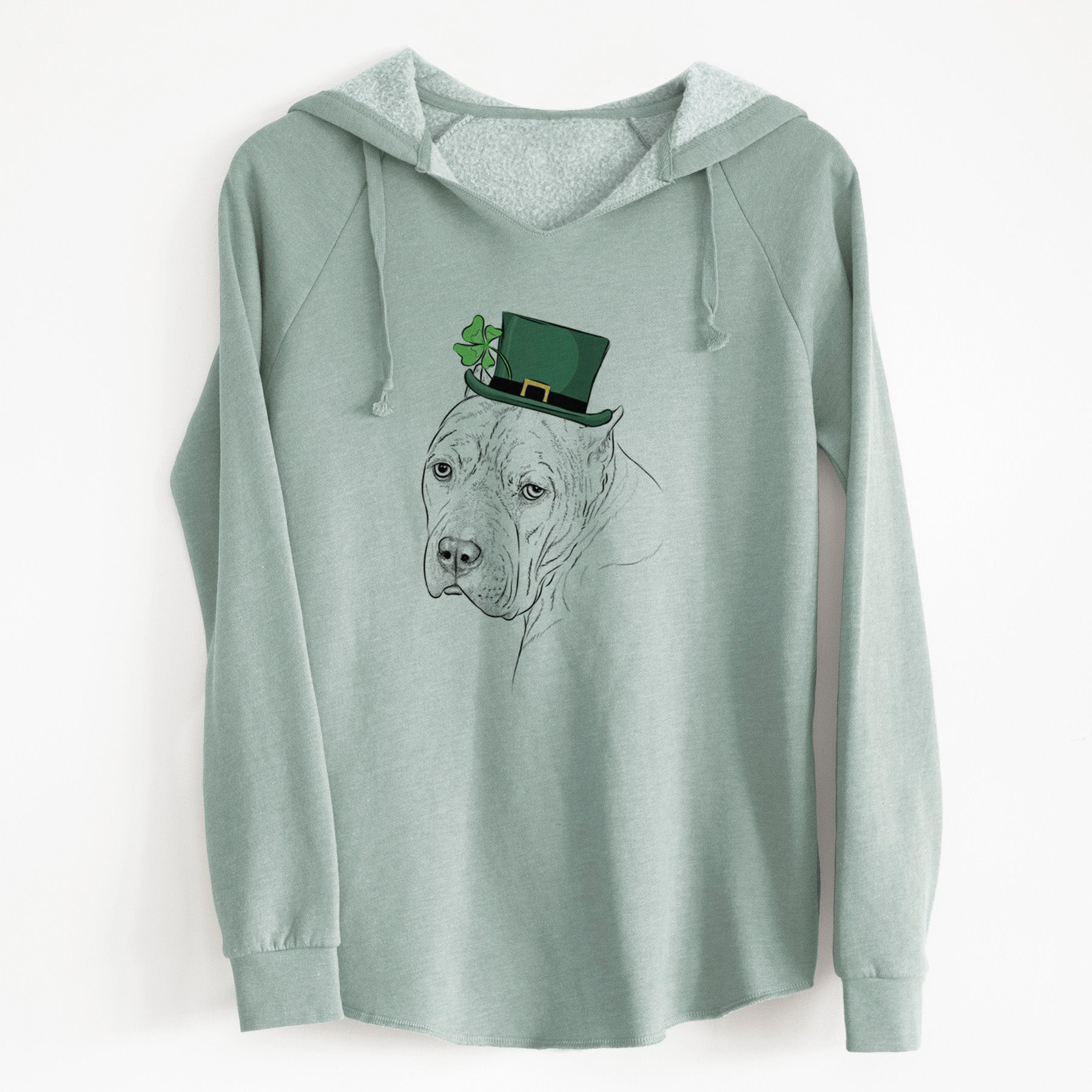 St. Patrick's Precious the Staffordshire Terrier - Cali Wave Hooded Sweatshirt