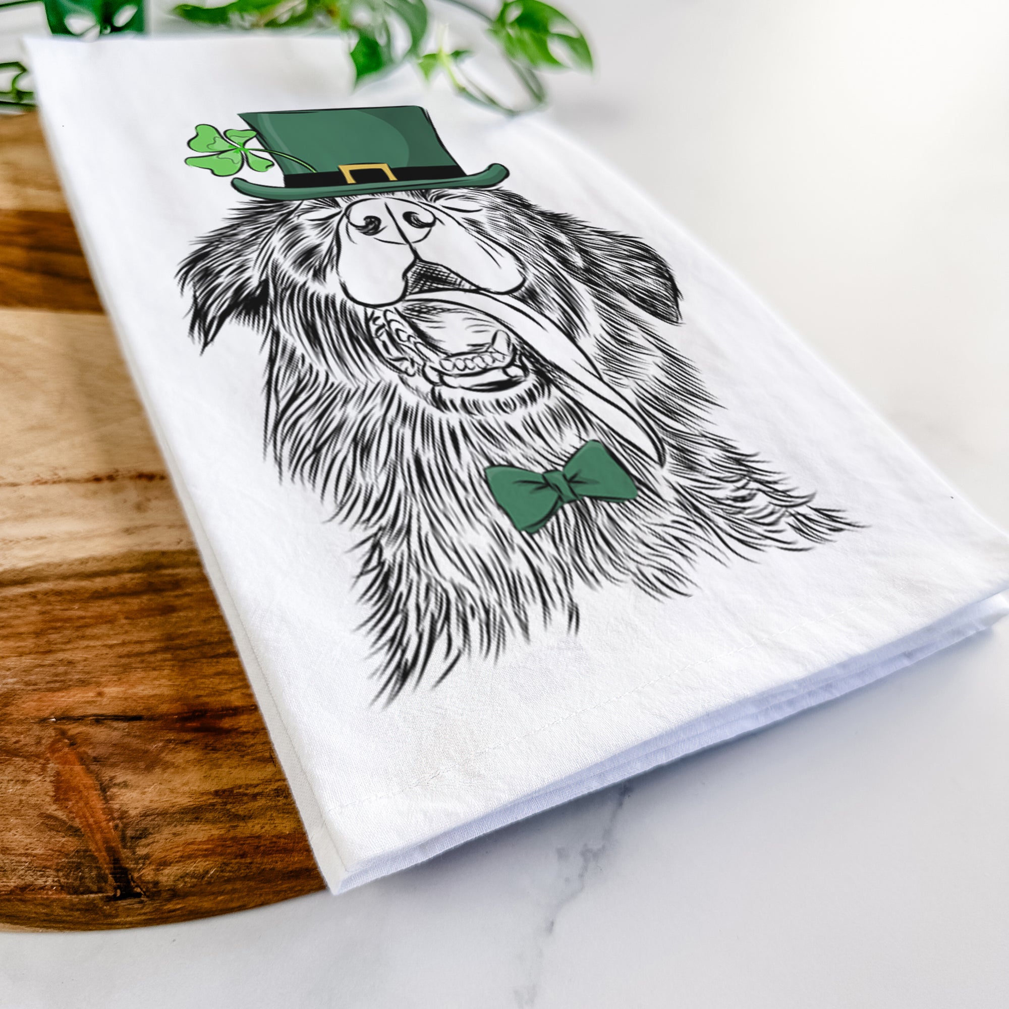 Quint the Mixed Breed Tea Towel