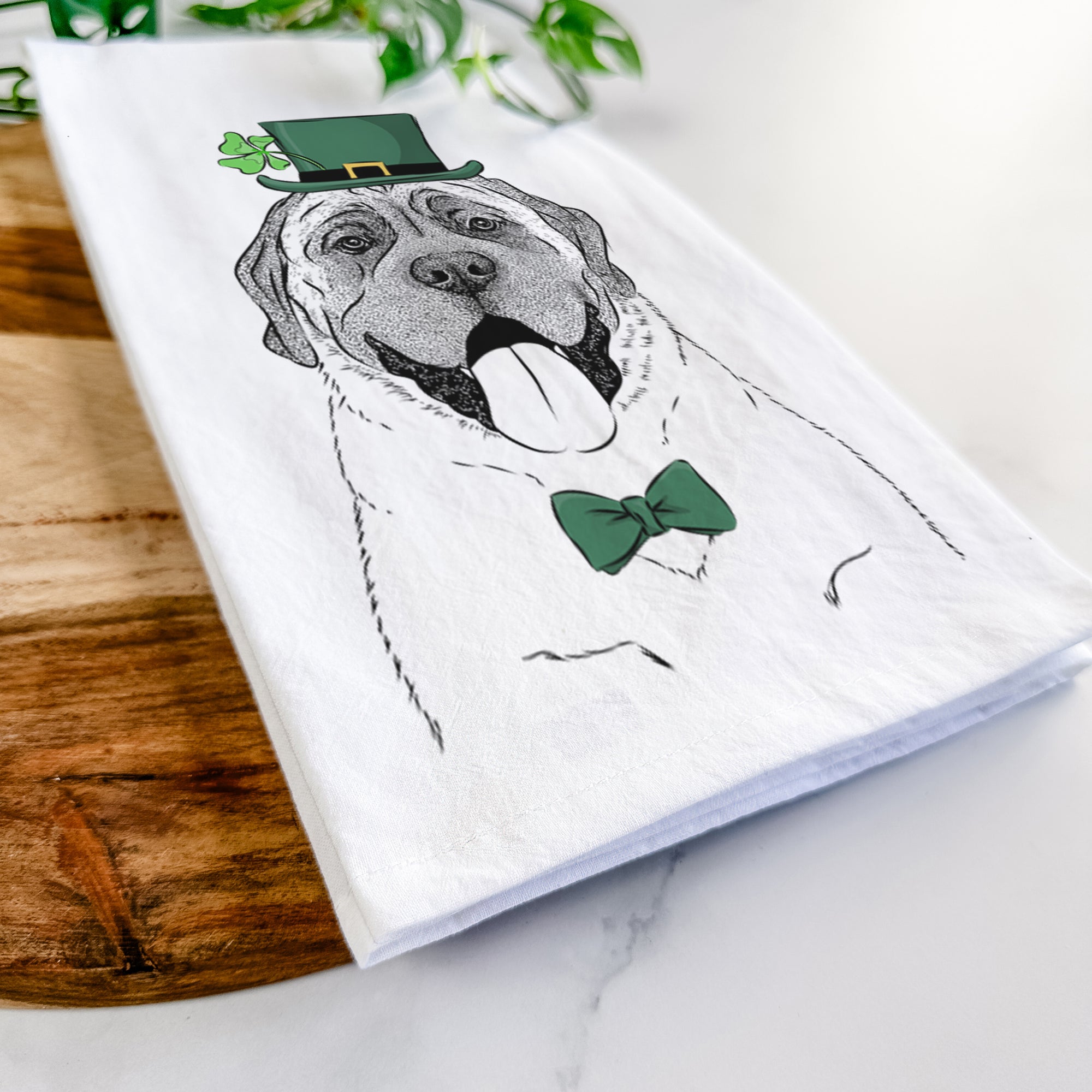 Remmie the English Mastiff Tea Towel