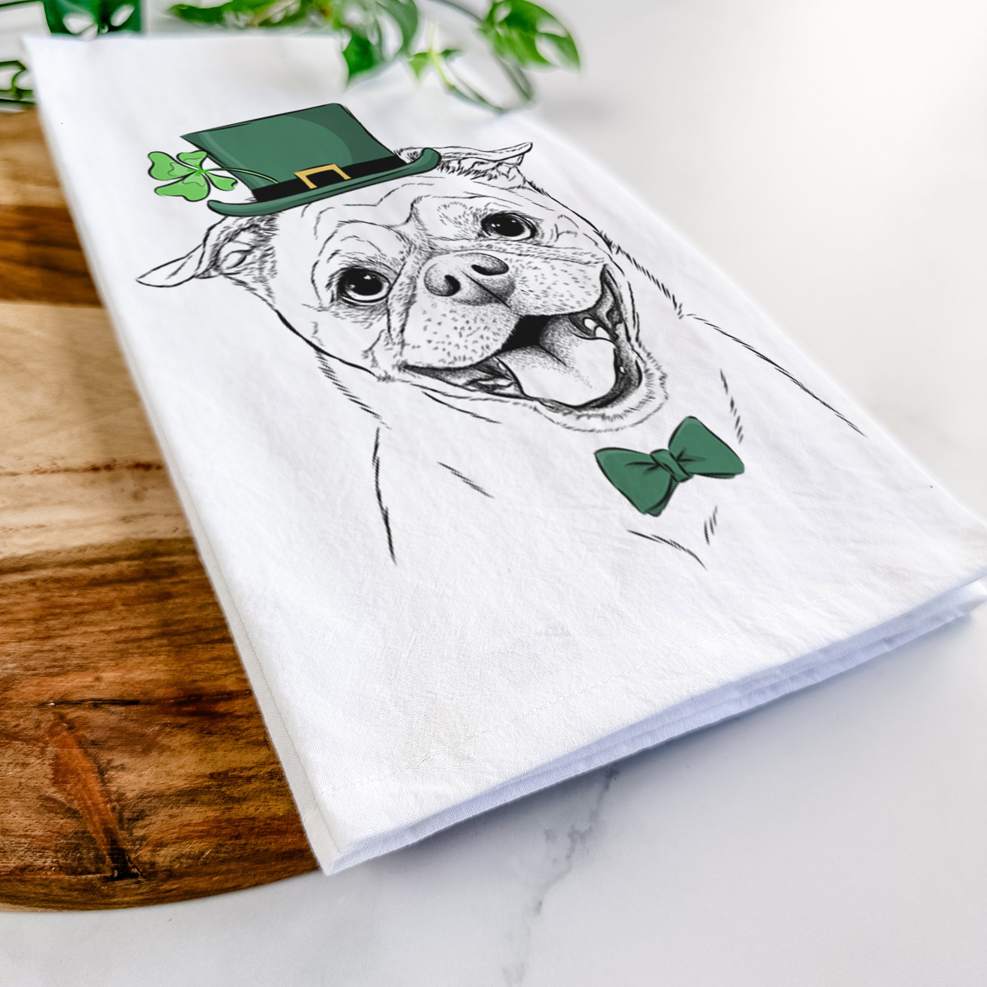 Riley the Chug Tea Towel