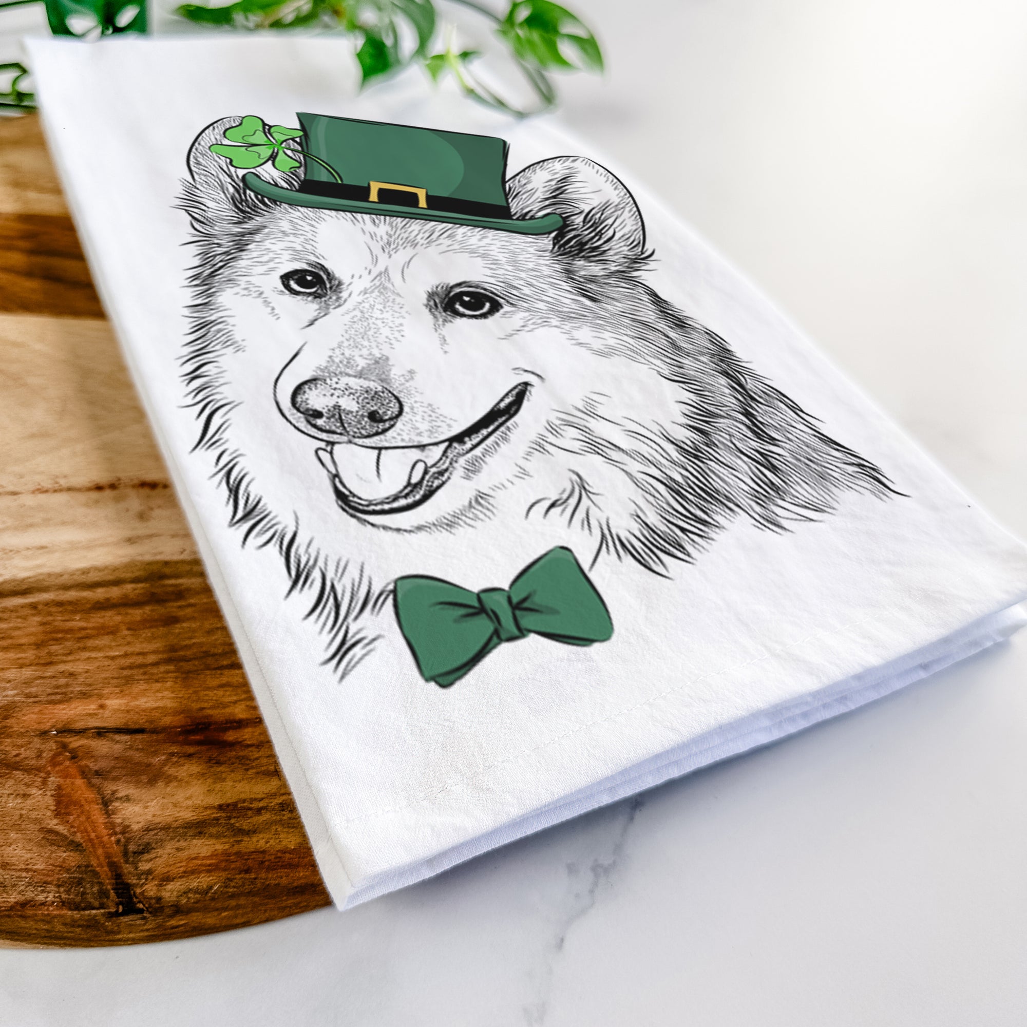 Scout the Pembroke Welsh Corgi Tea Towel