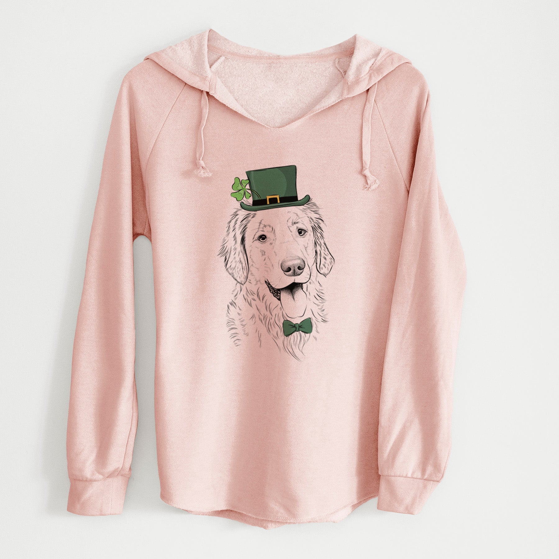 St. Patrick's Semba the Golden Retriever - Cali Wave Hooded Sweatshirt