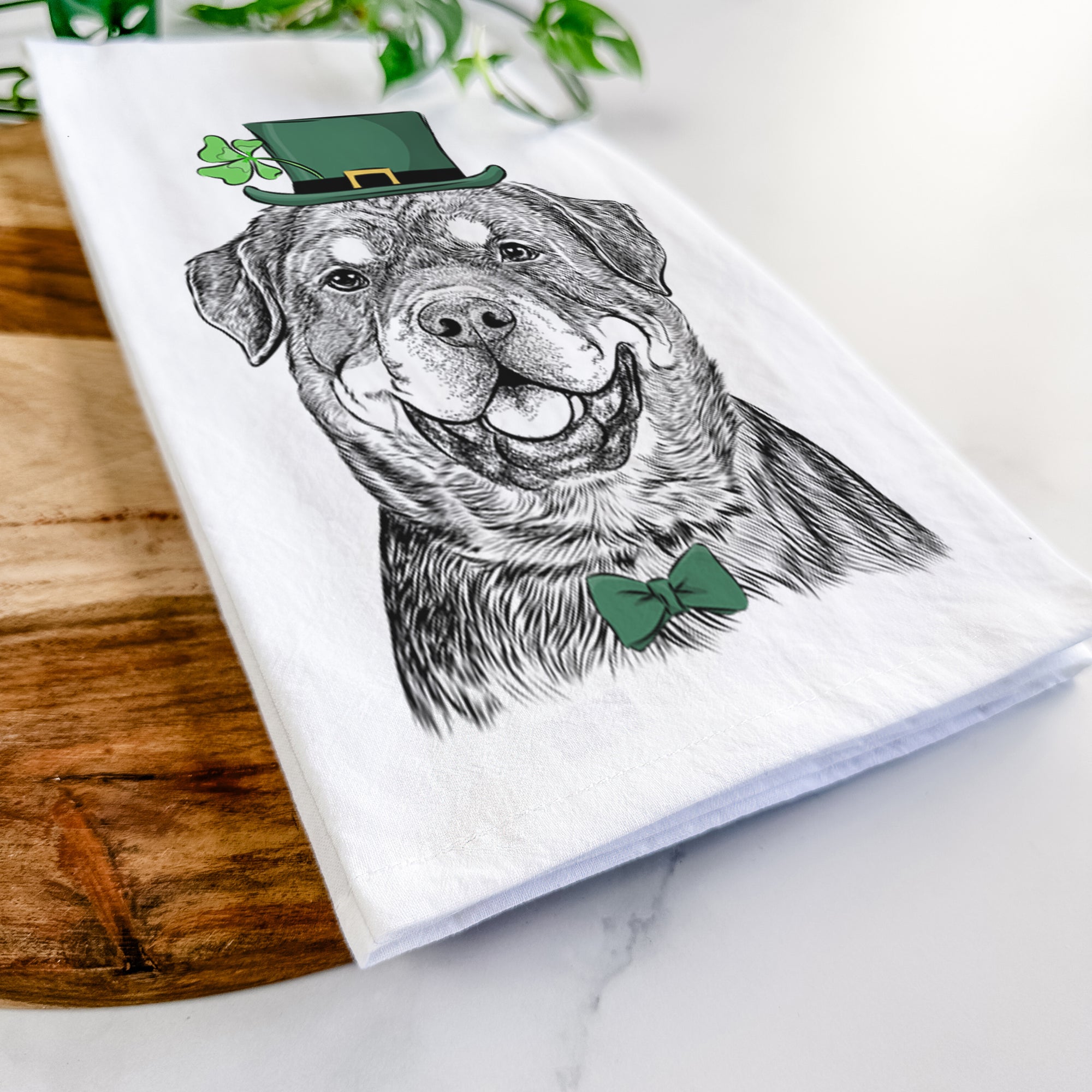 Sig the Rottweiler Tea Towel