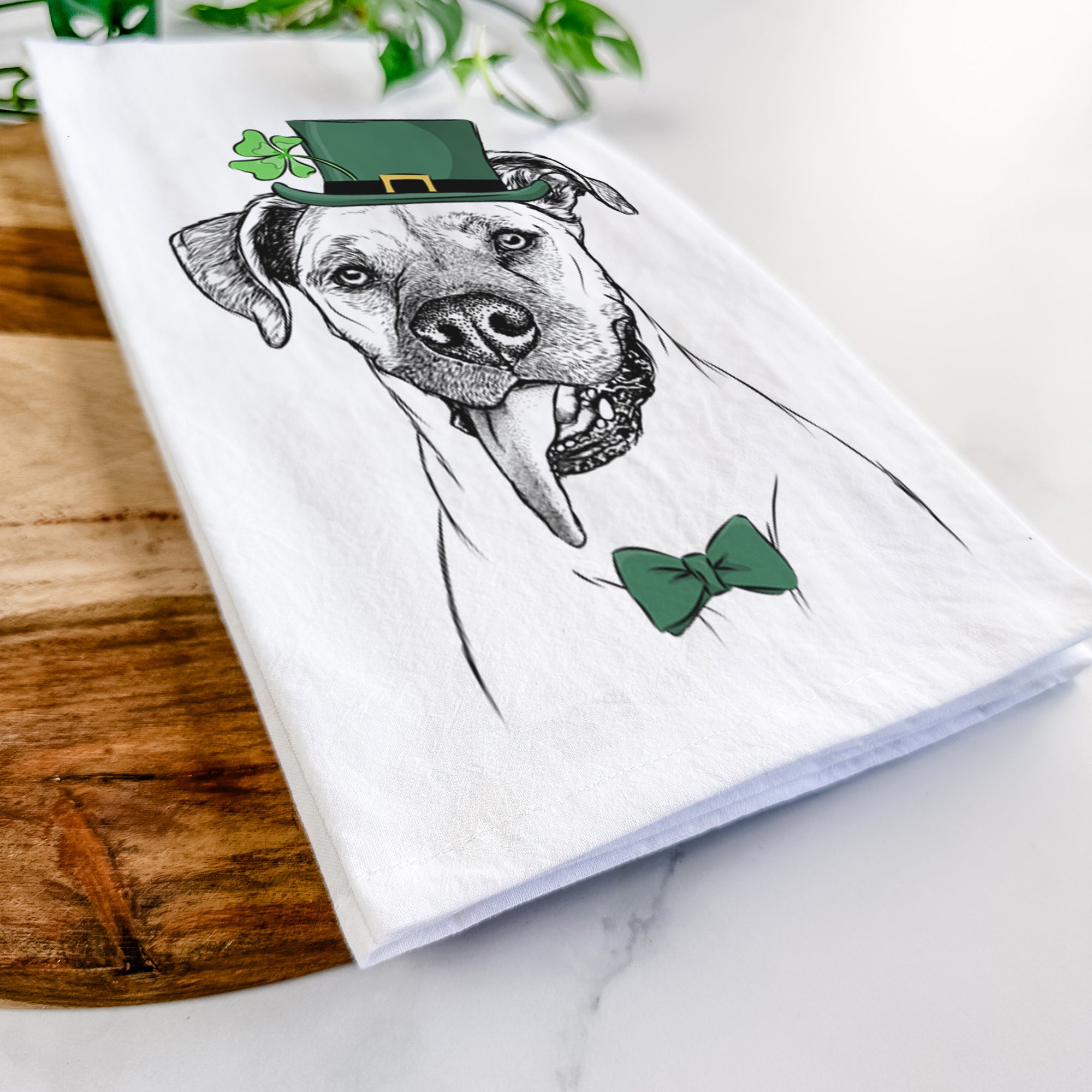 Sir Jake the Boxer Tea Towel