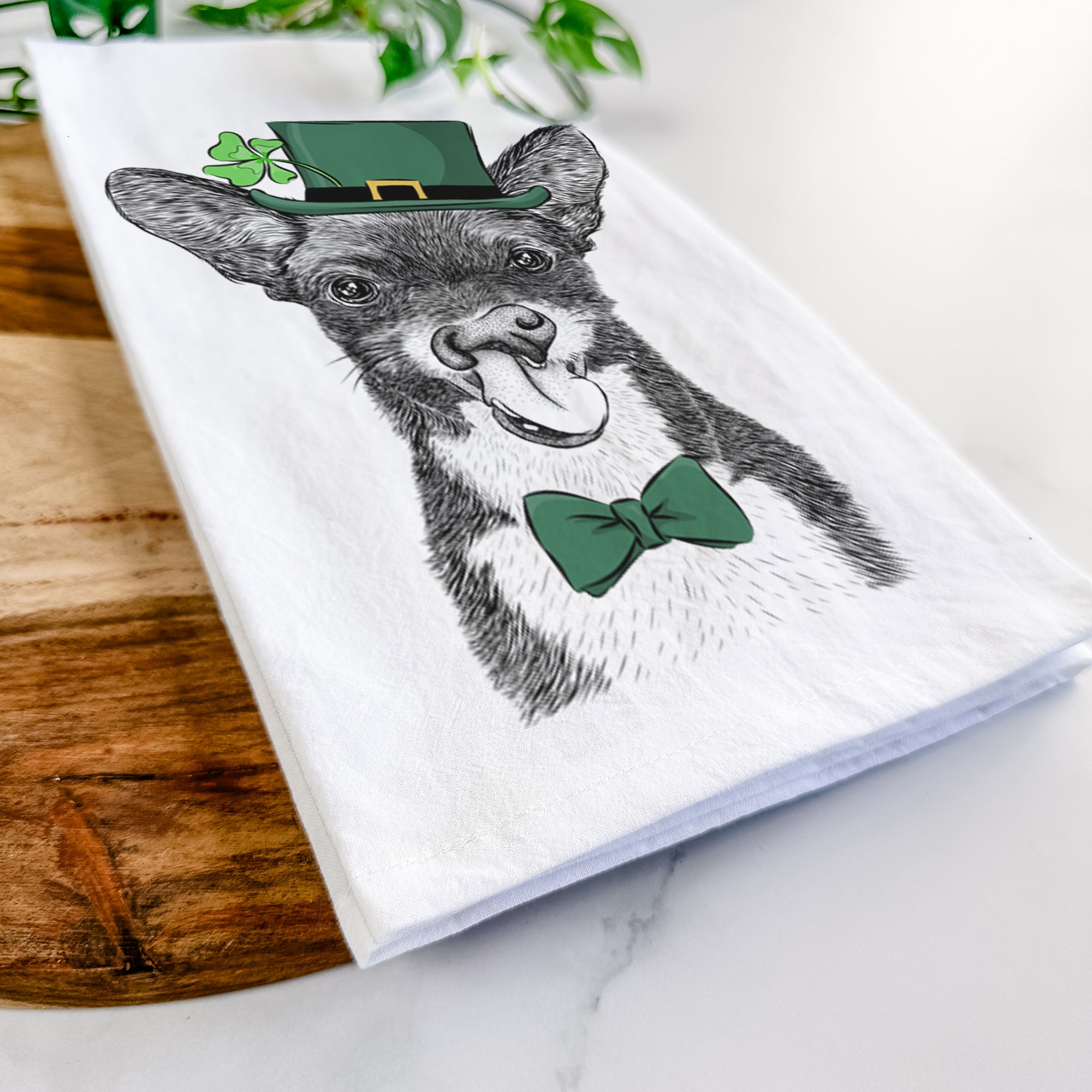 Sprout the Chihuahua Mix Tea Towel