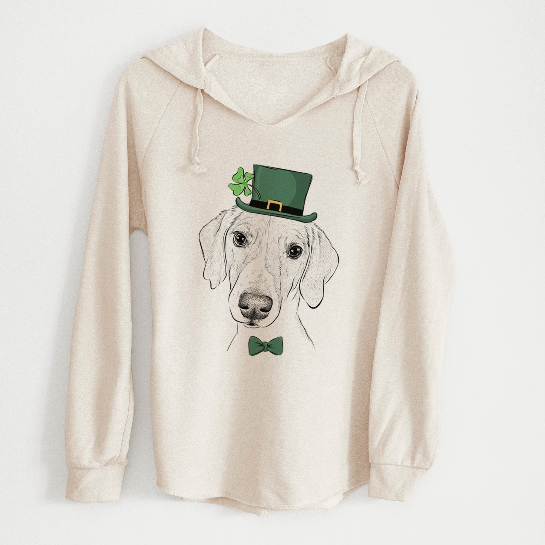 St. Patrick's Stanley the Foxhound - Cali Wave Hooded Sweatshirt