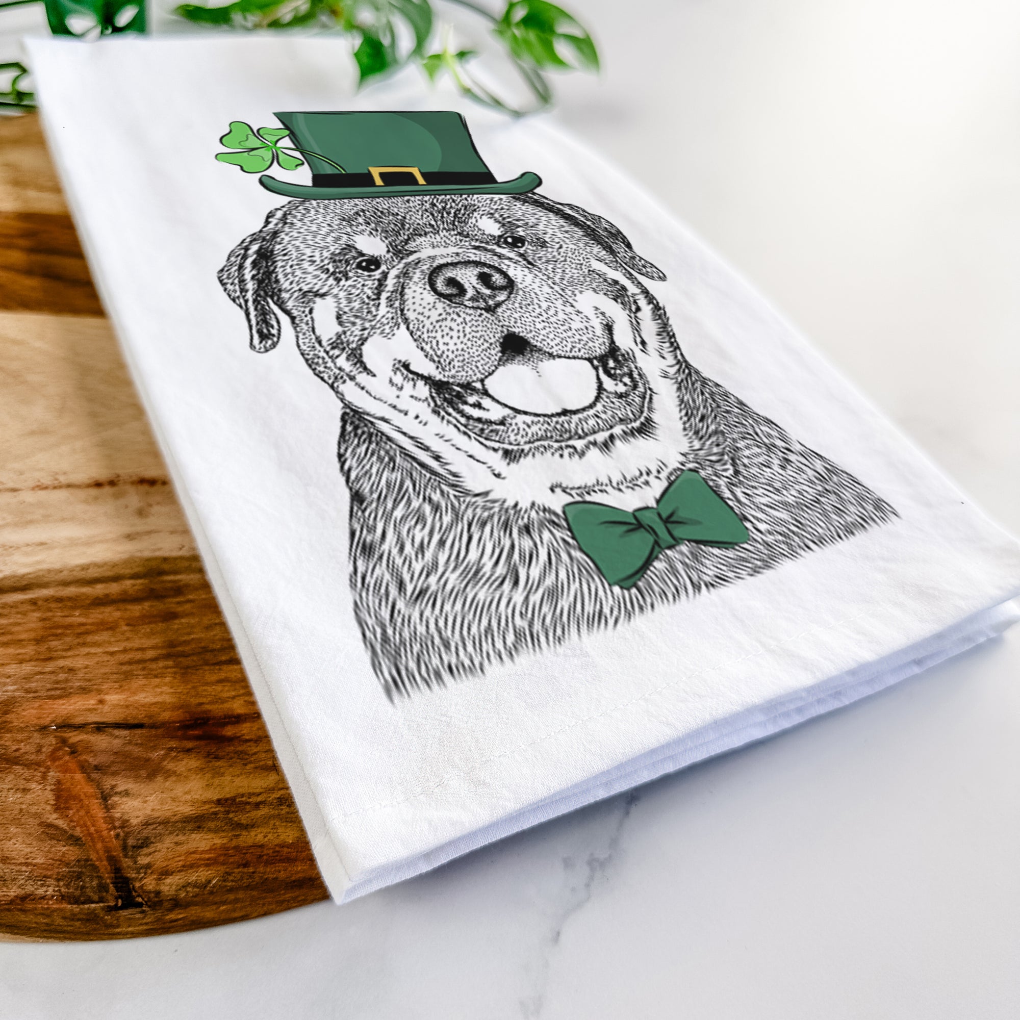 Titan the Rottweiler Tea Towel