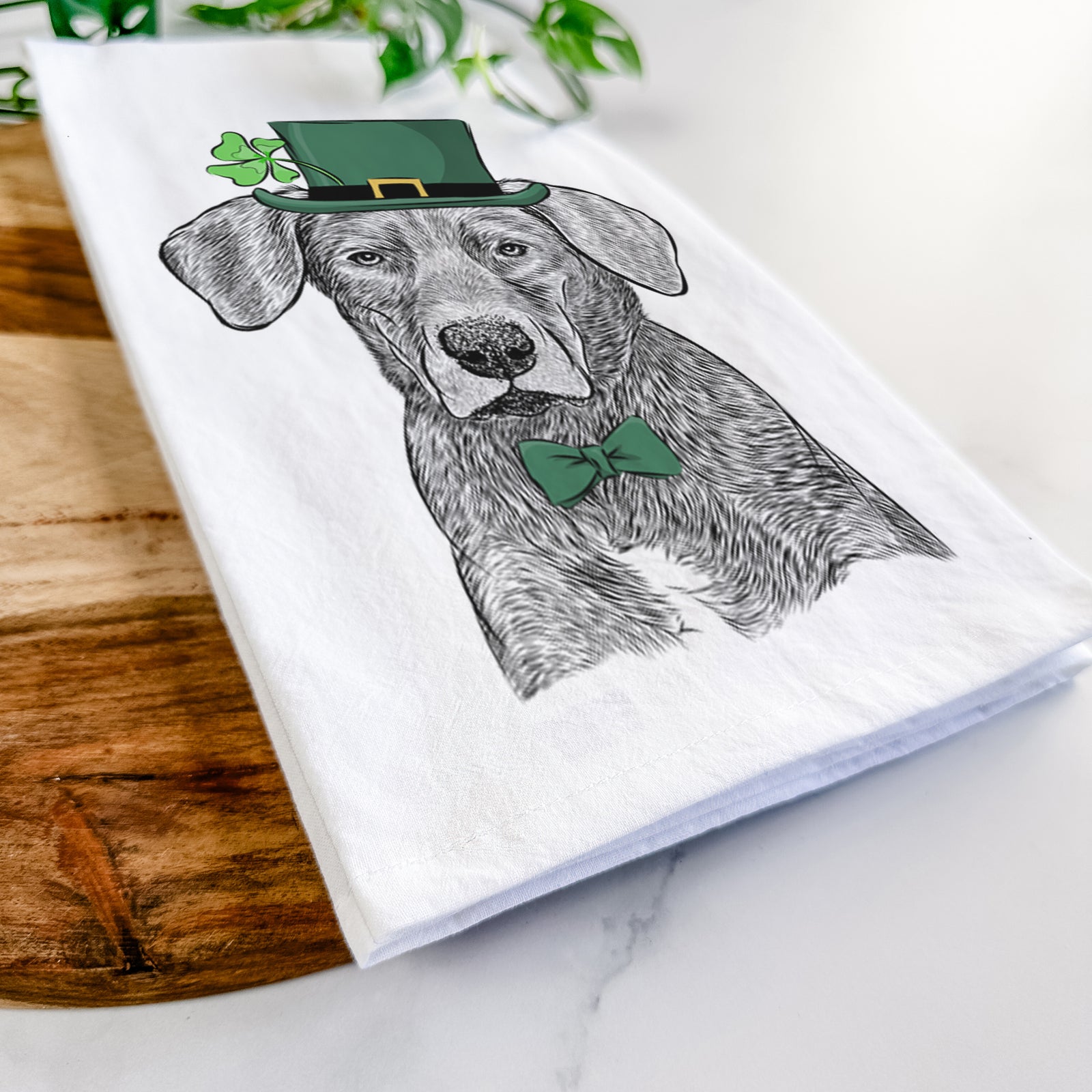 Tom the Lab Dane Mix Tea Towel