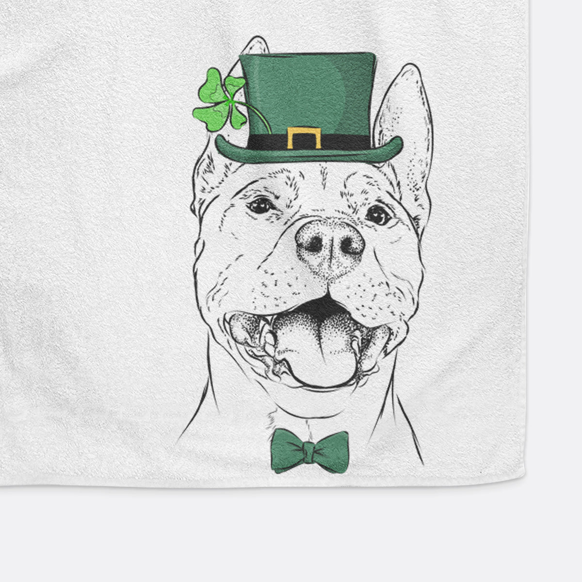 Wally the Pitbull Decorative Hand Towel