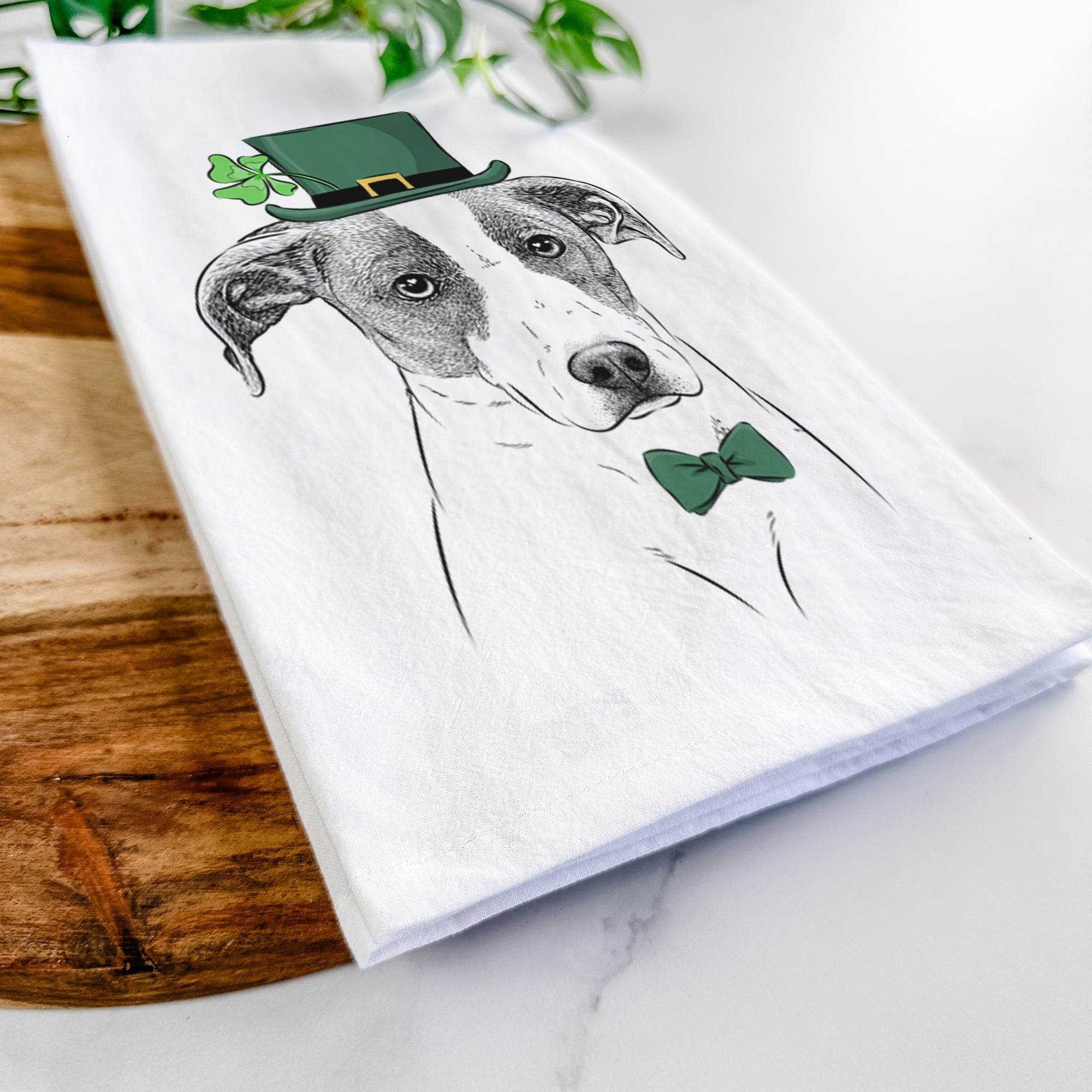 Zephyr the Pointer Mix Tea Towel