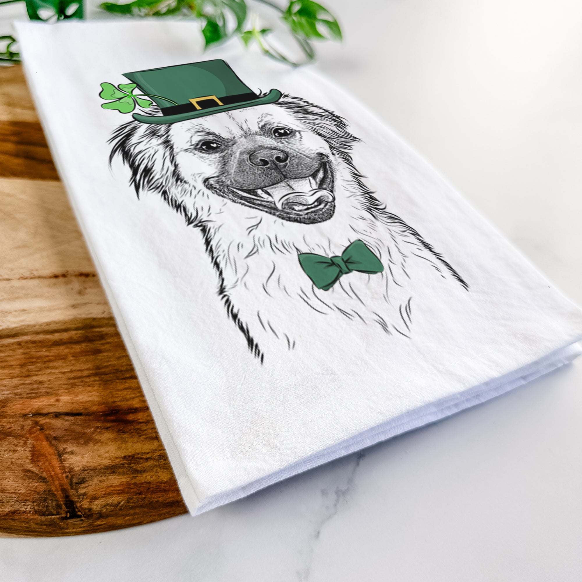 Zuri the Spaniel Mix Tea Towel