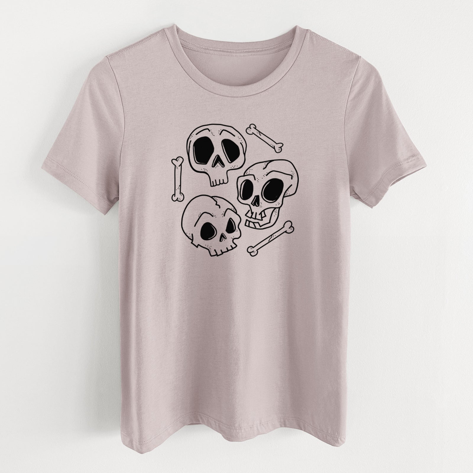 Skull Trio - Women's Lightweight Relaxed Fit 100% Cotton Crewneck