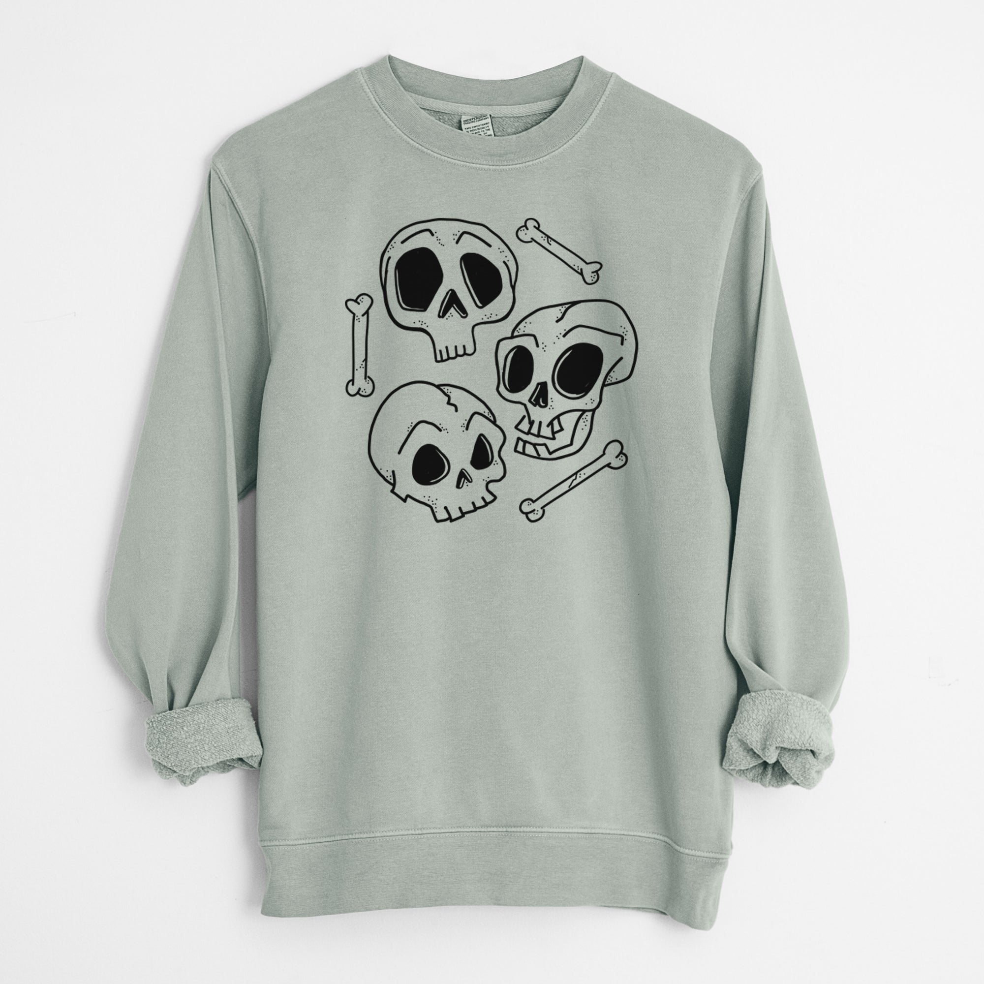 Skull Trio - Unisex Pigment Dyed Crew Sweatshirt