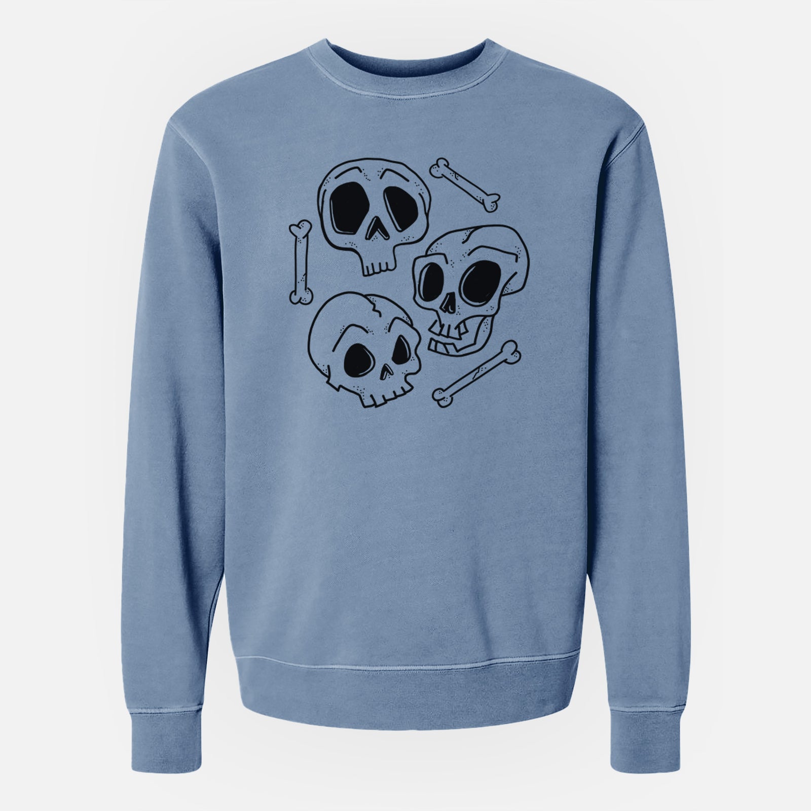 Skull Trio - Unisex Pigment Dyed Crew Sweatshirt