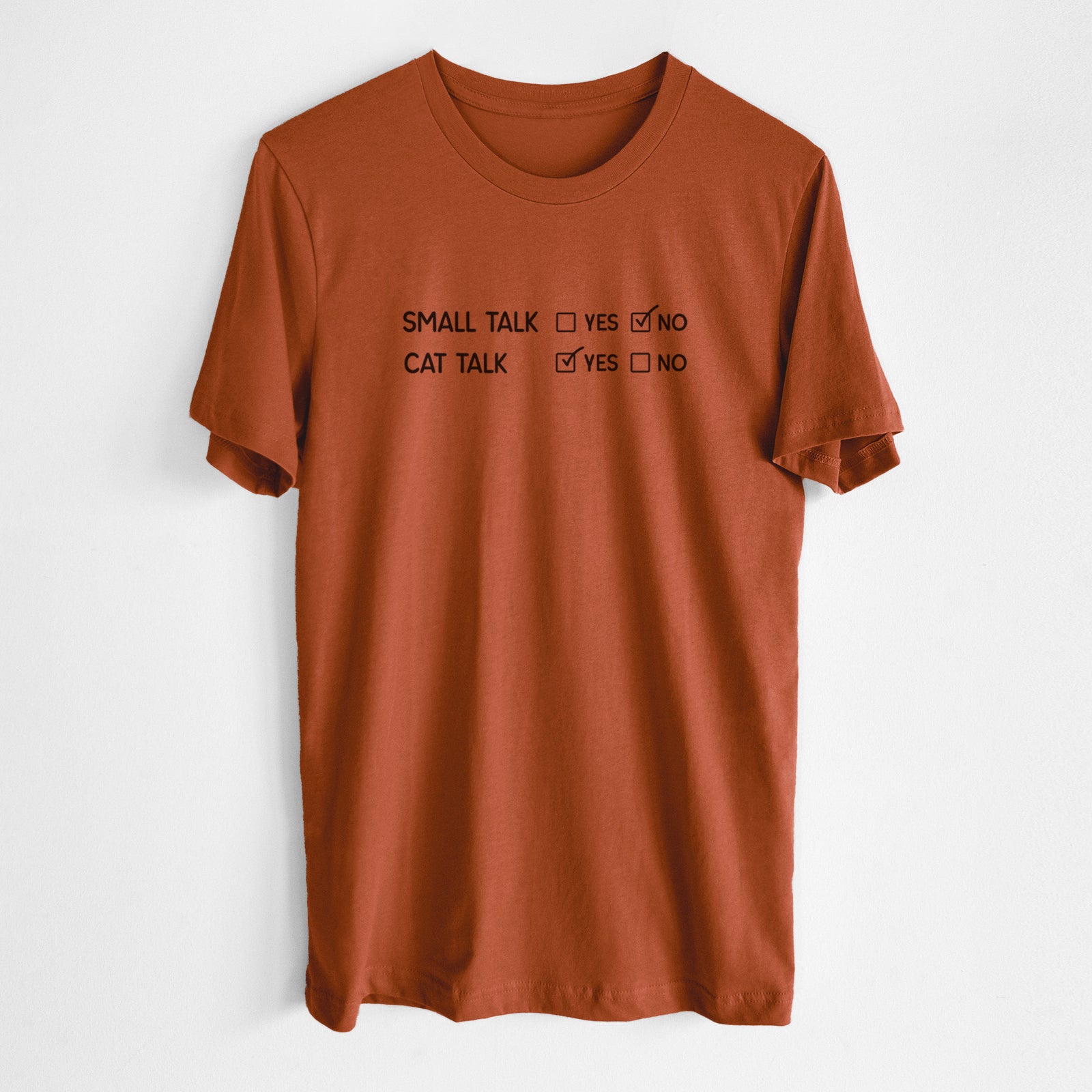 Small Talk No - Cat Talk Yes - Unisex Crewneck